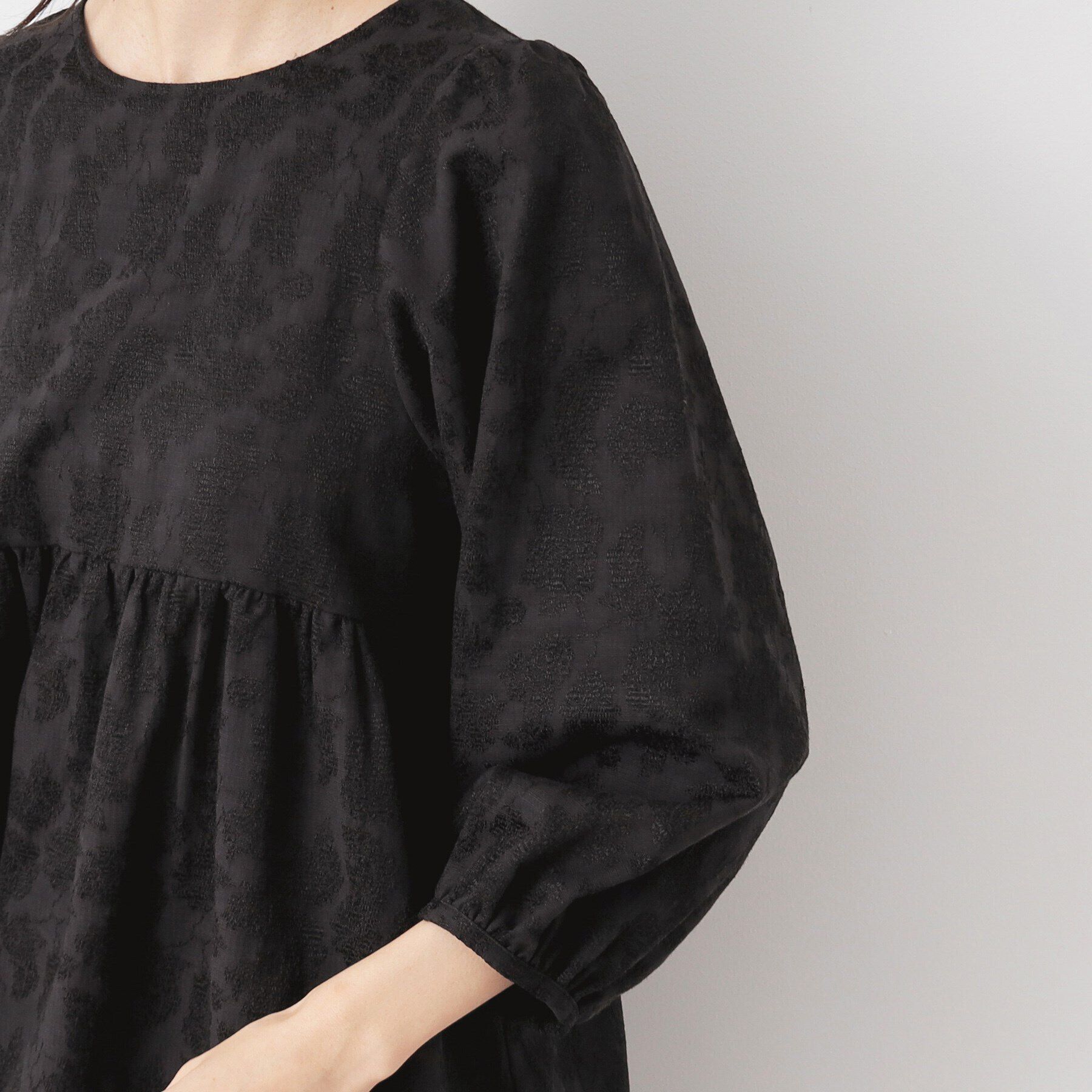 Dessin「【入卒/セレモニー/セットアップ可能/洗える】フラワージャカードブラウス」|シャツ・ブラウス|