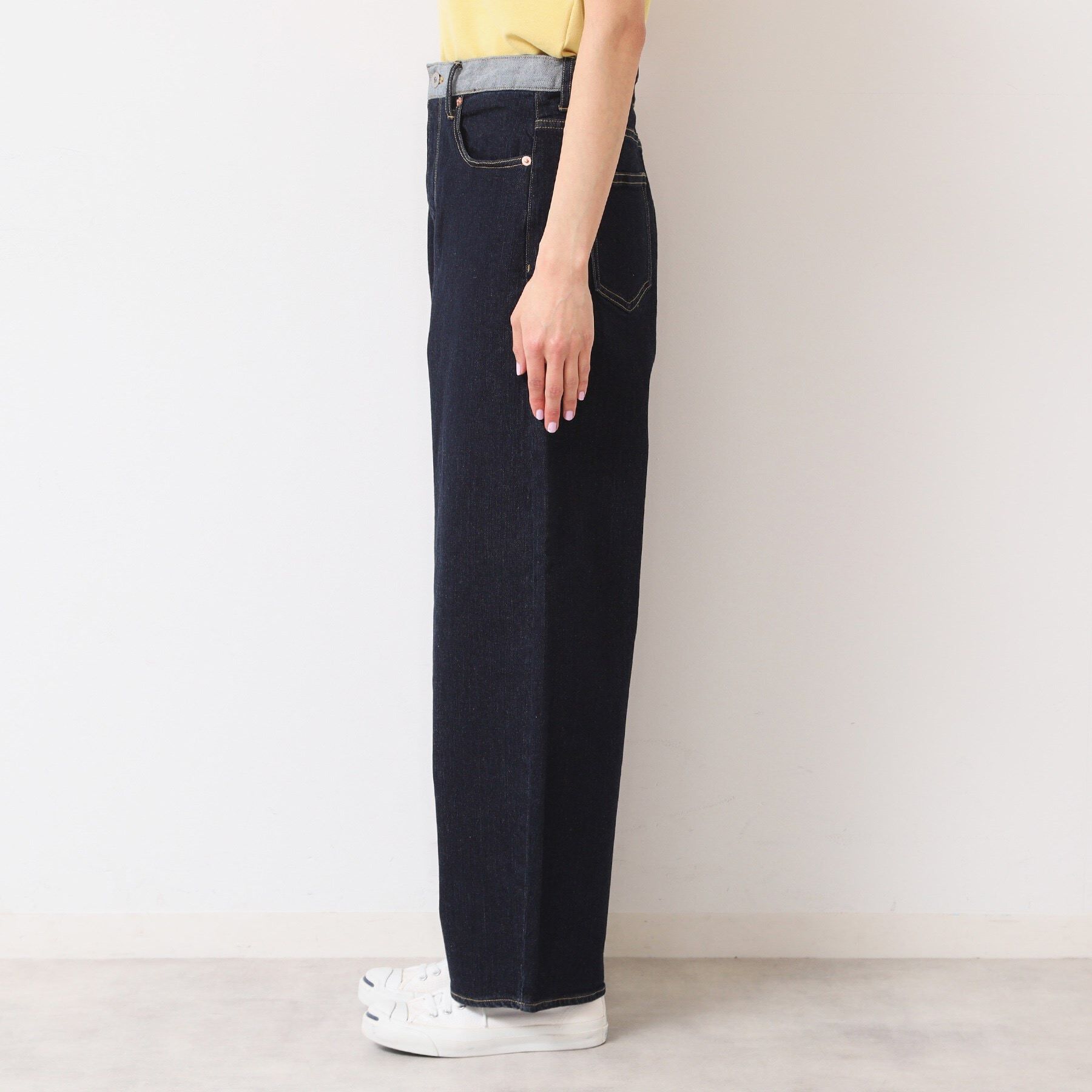 Dessin「【洗える】デニムカーブパンツ」|デニム|