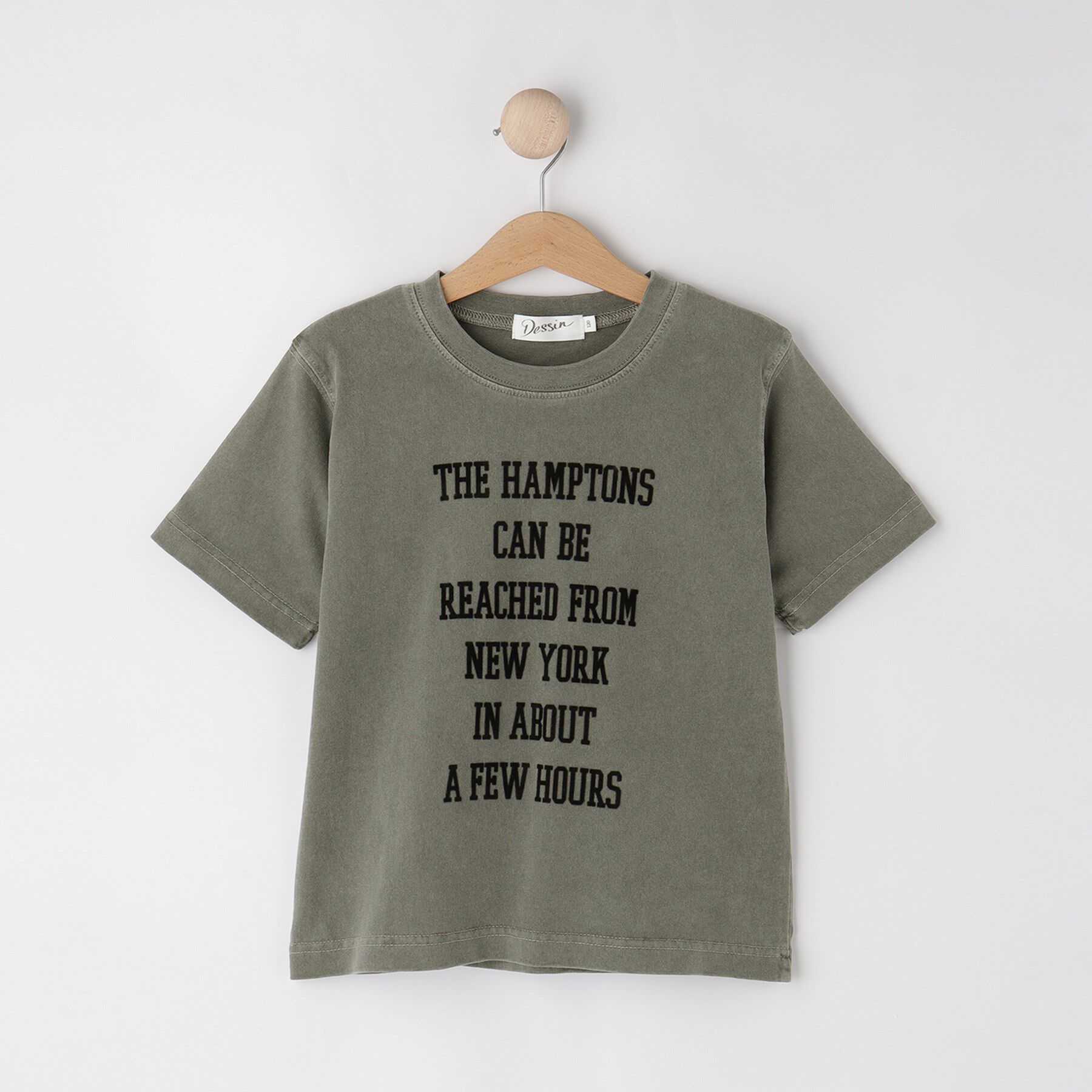 Dessin「【リンクコーデ】ピグメントTシャツ」|Tシャツ・カットソー|カーキ(027)