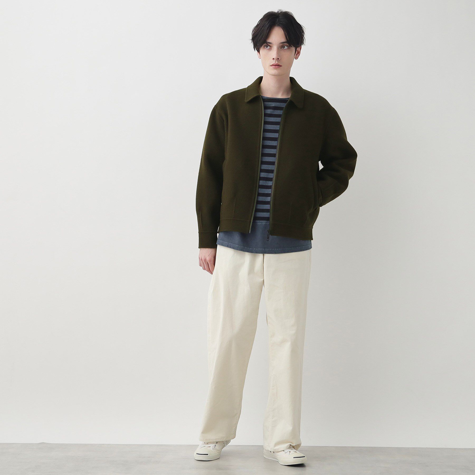 Dessin「【洗える】メルトンジャケット」|ステンカラーコート|