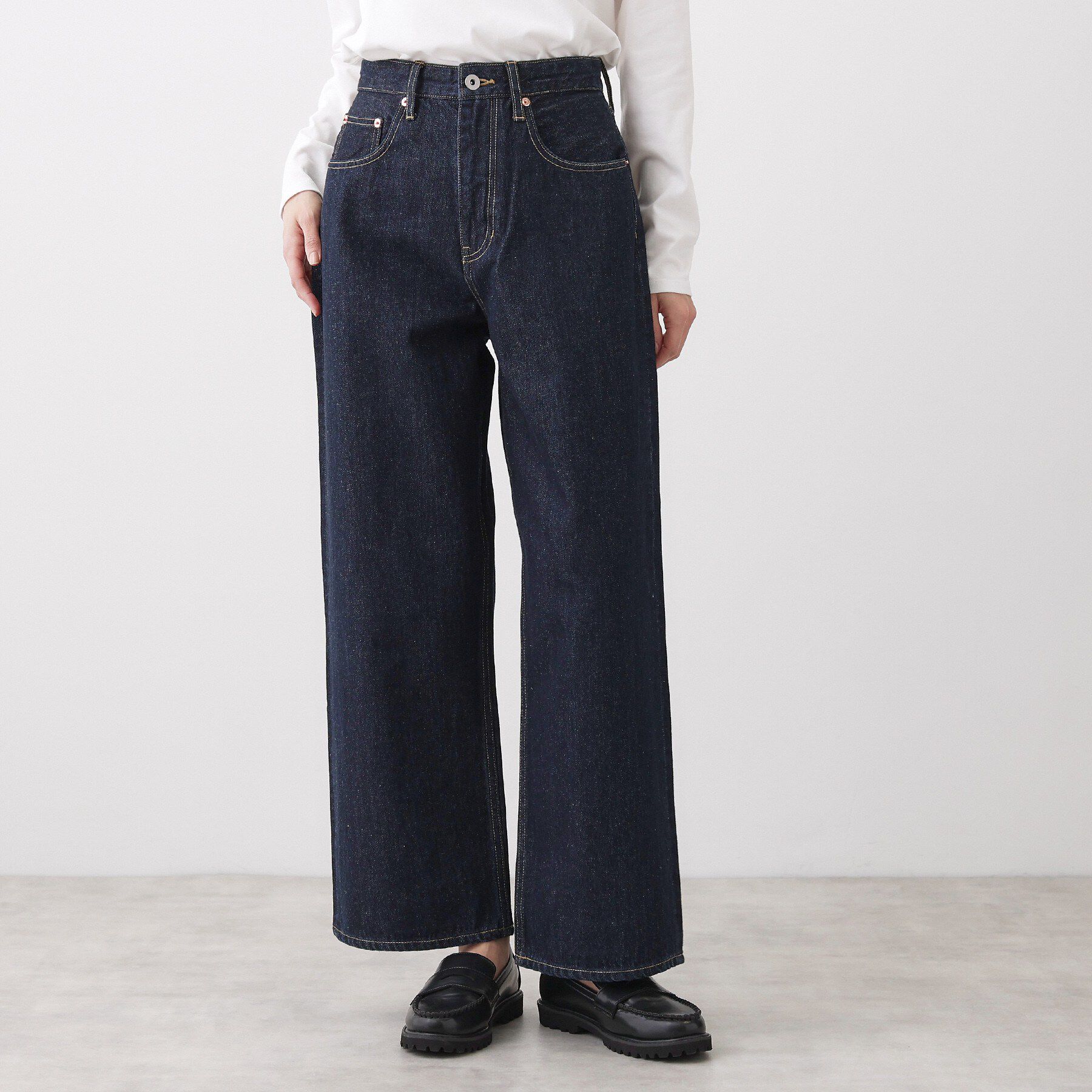 Dessin「【ユニセックス/洗える】ワイドシルエット12OZデニム」|デニム|