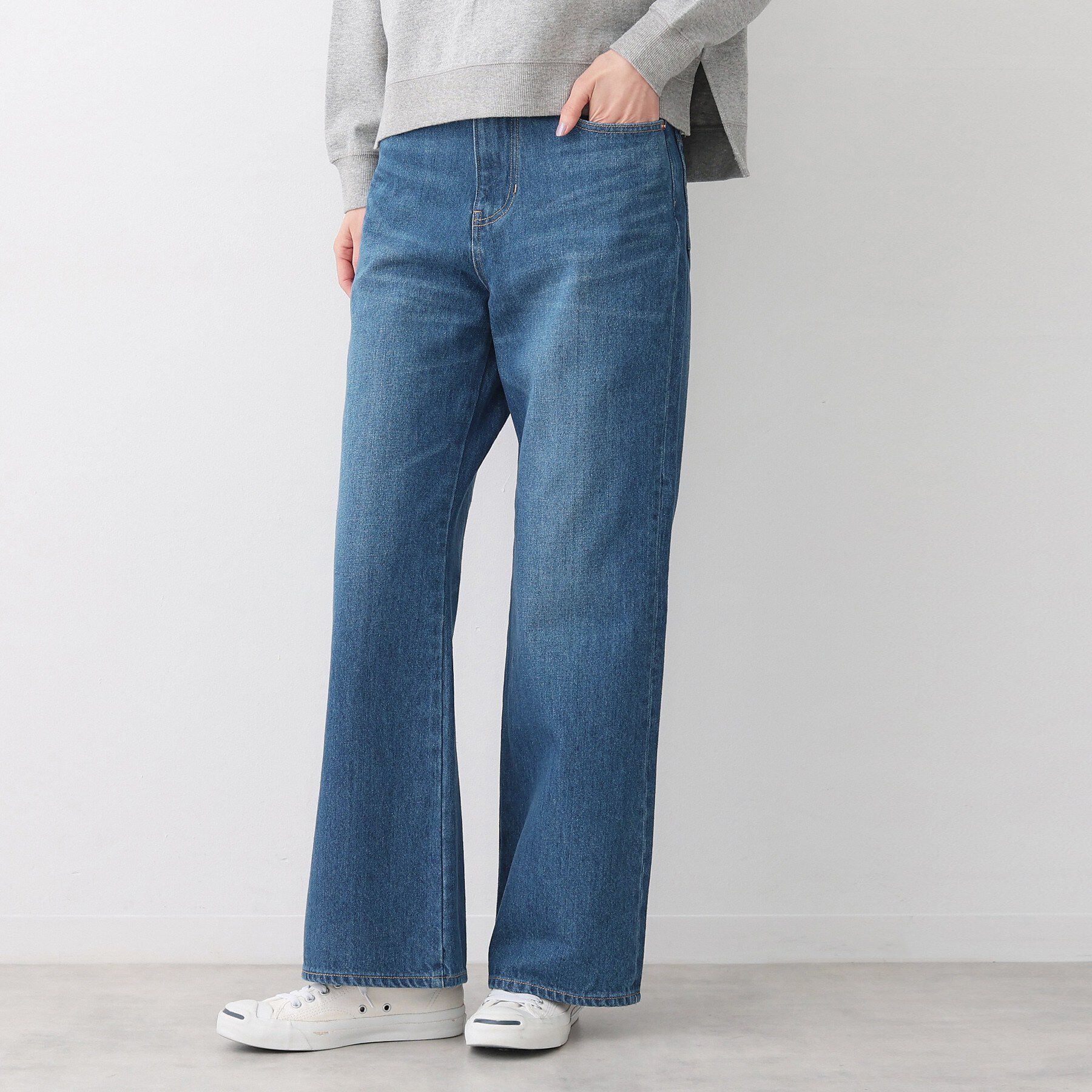 Dessin「【洗える】リラックスフレアシルエット12OZデニム」|その他|