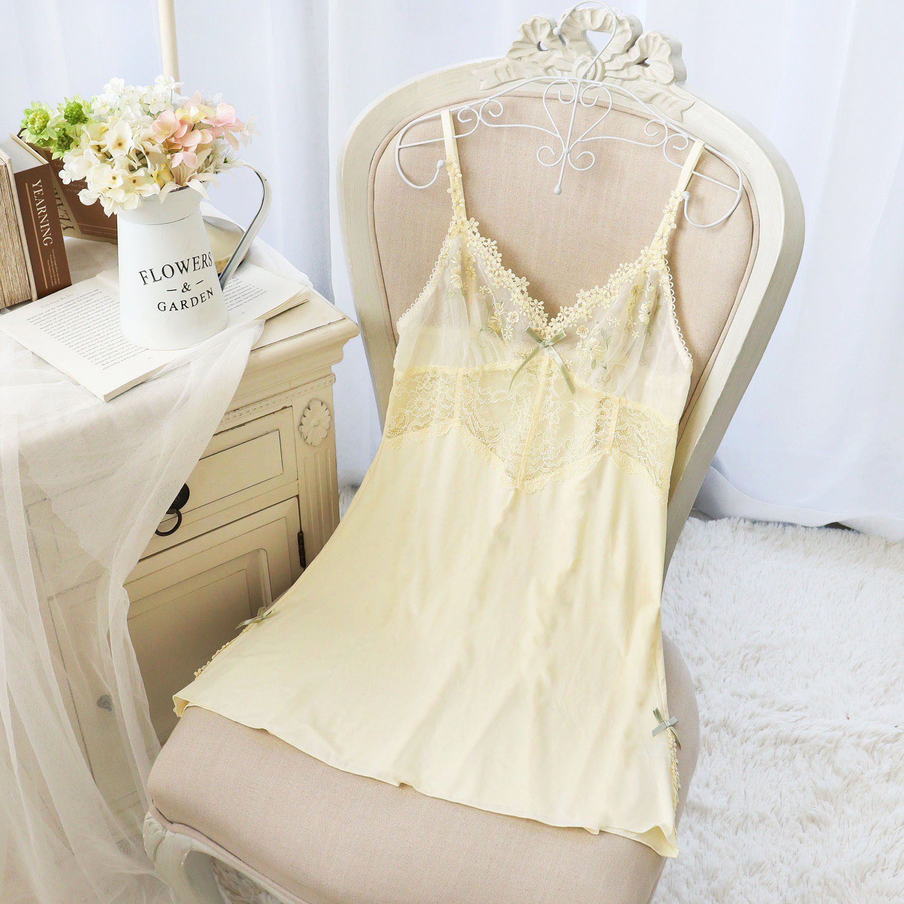 Risa Magli「レーナ スリップ」|キャミソール|イエロー(032)