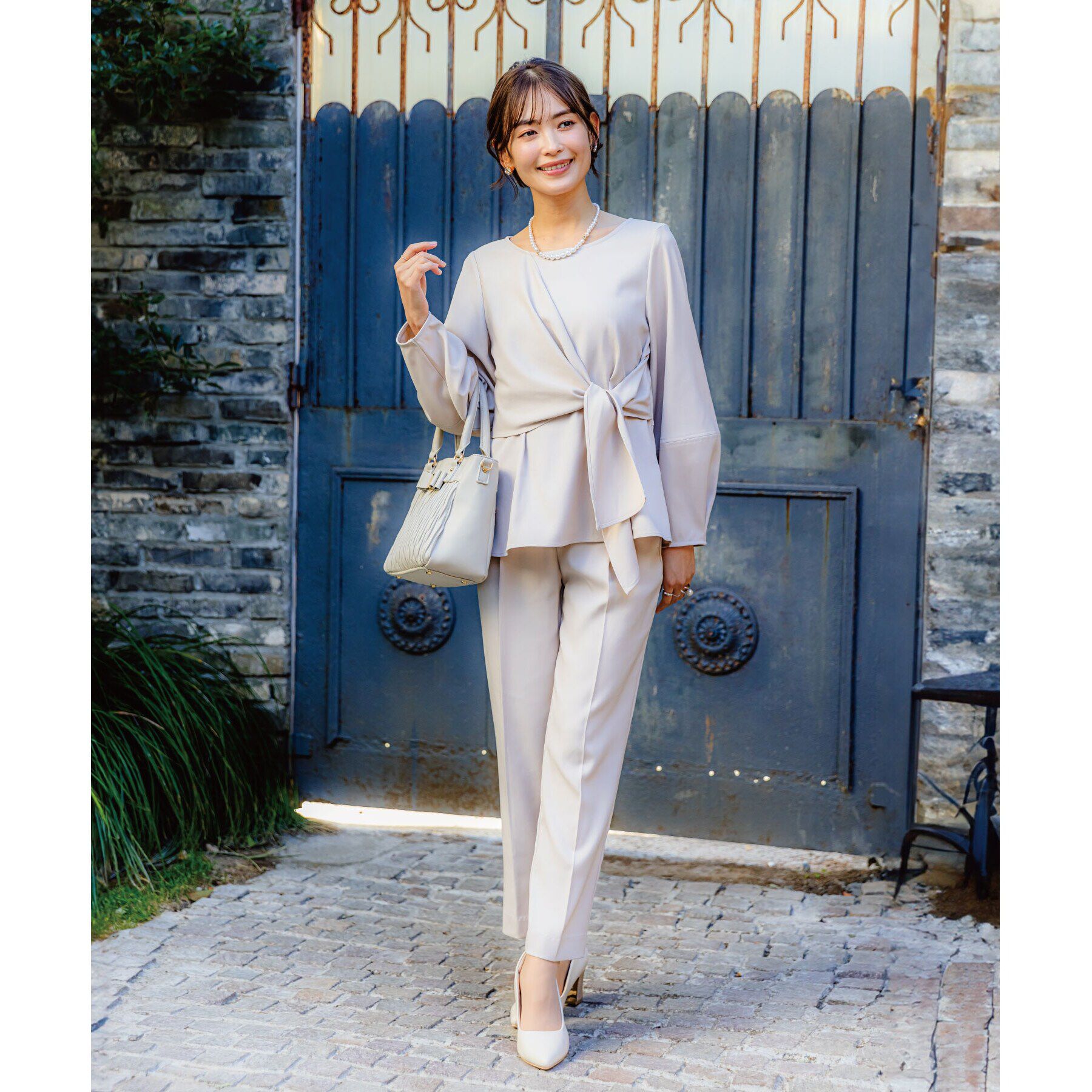 ITS&rsquo;DEMO「【通勤／手洗い可／吸水速乾】ツイルブラウス」|シャツ・ブラウス|