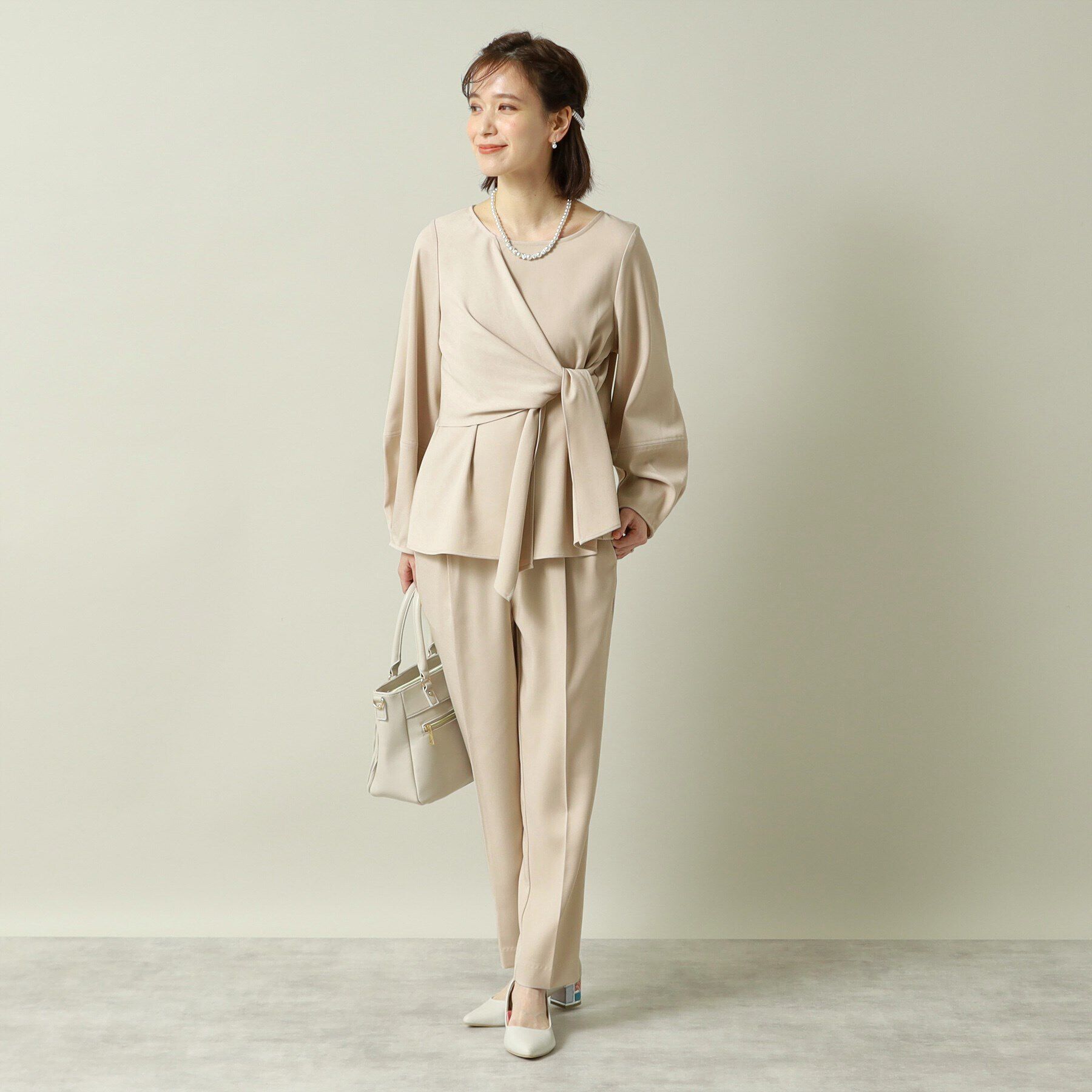 ITS&rsquo;DEMO「【通勤／手洗い可／吸水速乾】ツイルブラウス」|シャツ・ブラウス|