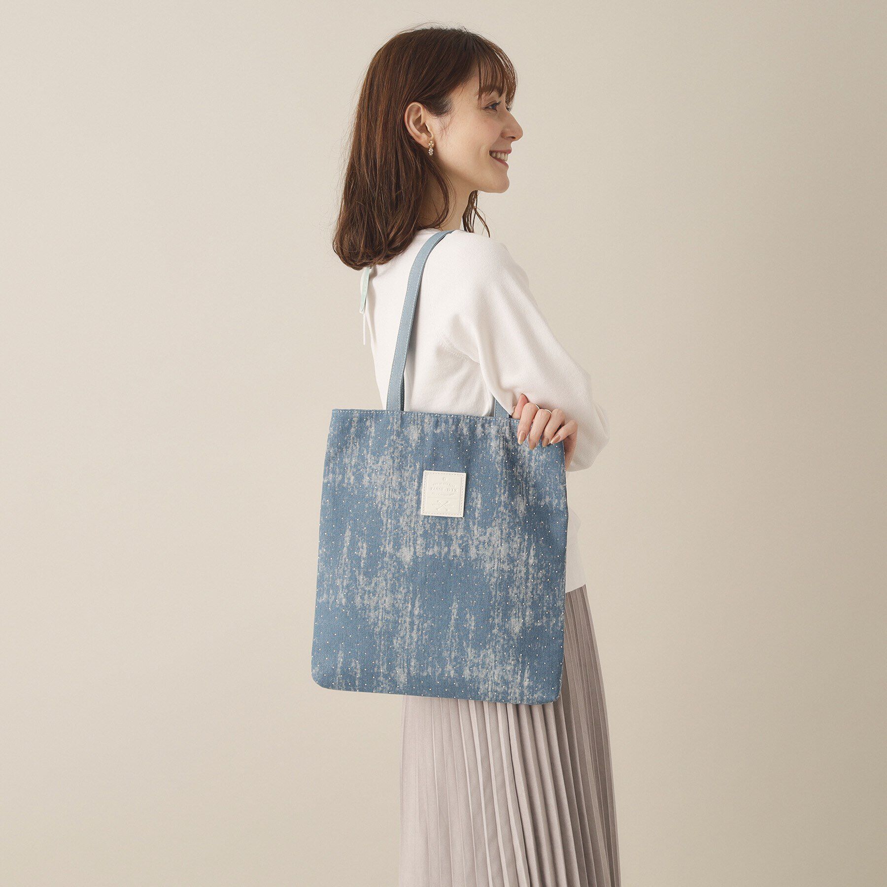 ITS&rsquo;DEMO「【A4対応】ストーンデニムトート」|トートバッグ|