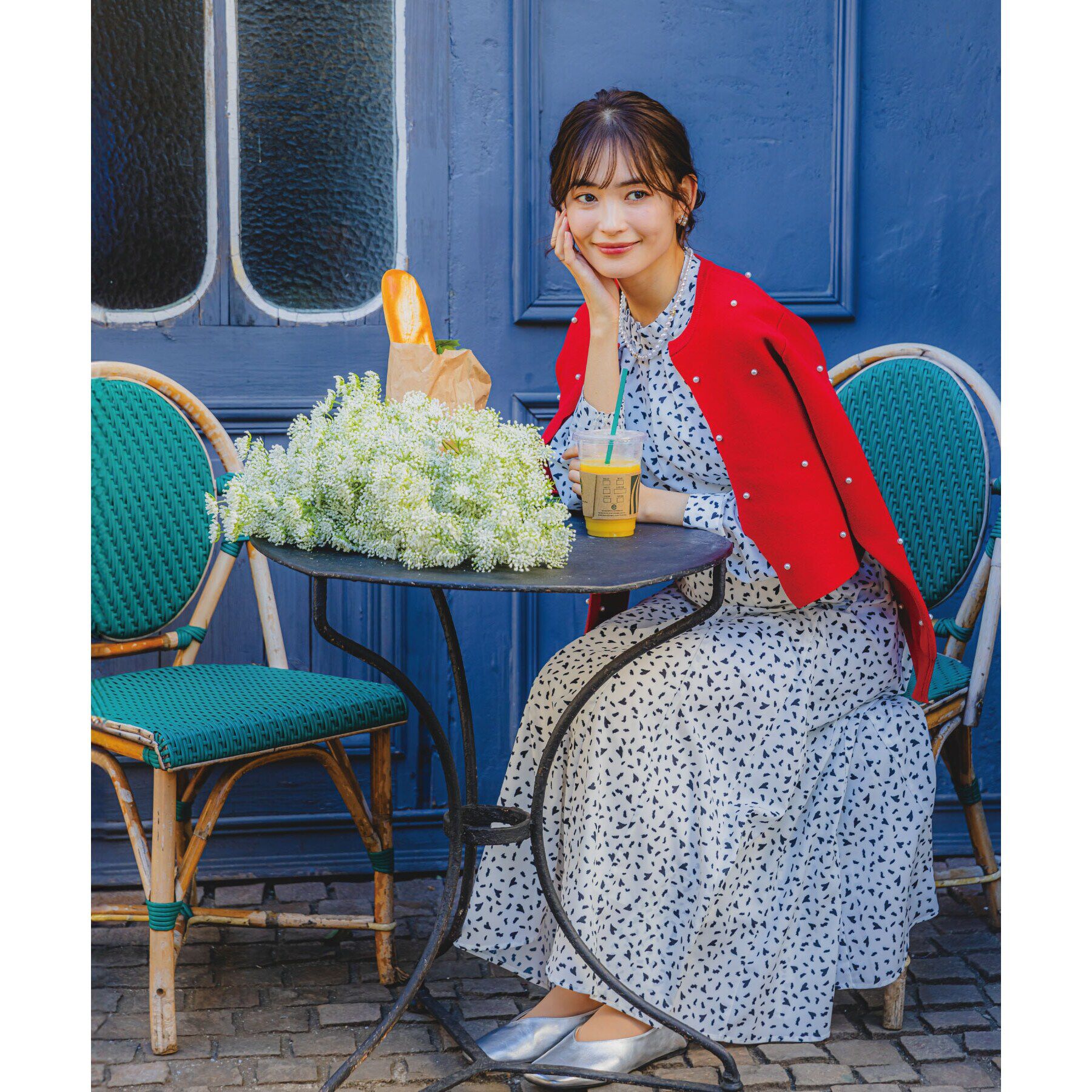 ITS&rsquo;DEMO「【手洗い可】パール調スカラップカーデ」|カーディガン|