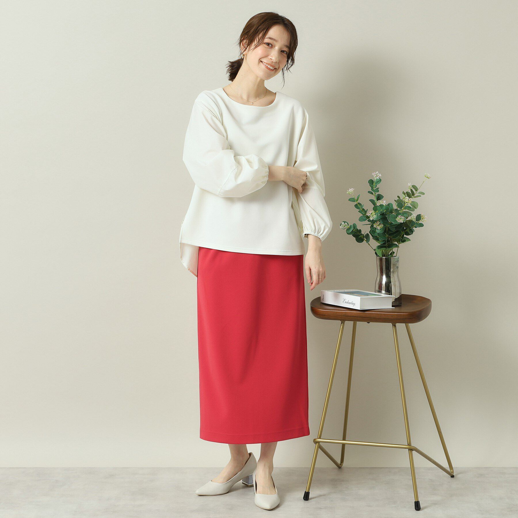 ITS&rsquo;DEMO「【洗濯機OK／吸水速乾／UVカット】カットジョーゼットスカート」|スカート|