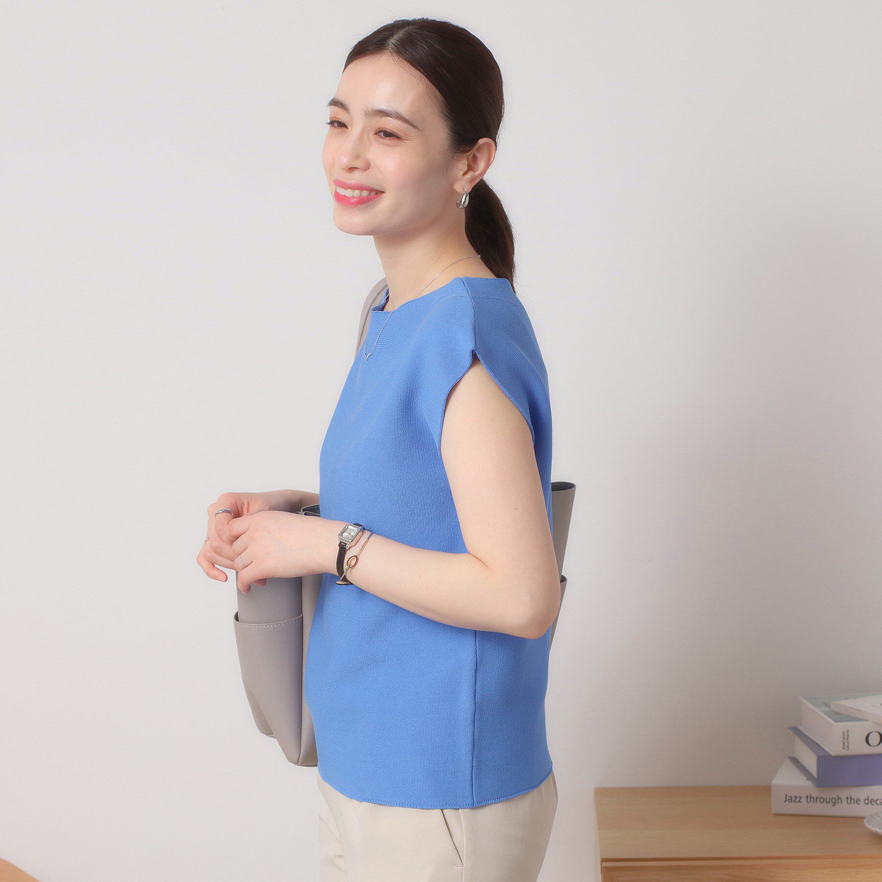 ITS&rsquo;DEMO「【清涼感／洗濯機OK】フレンチスリーブニット」|ニット・セーター|