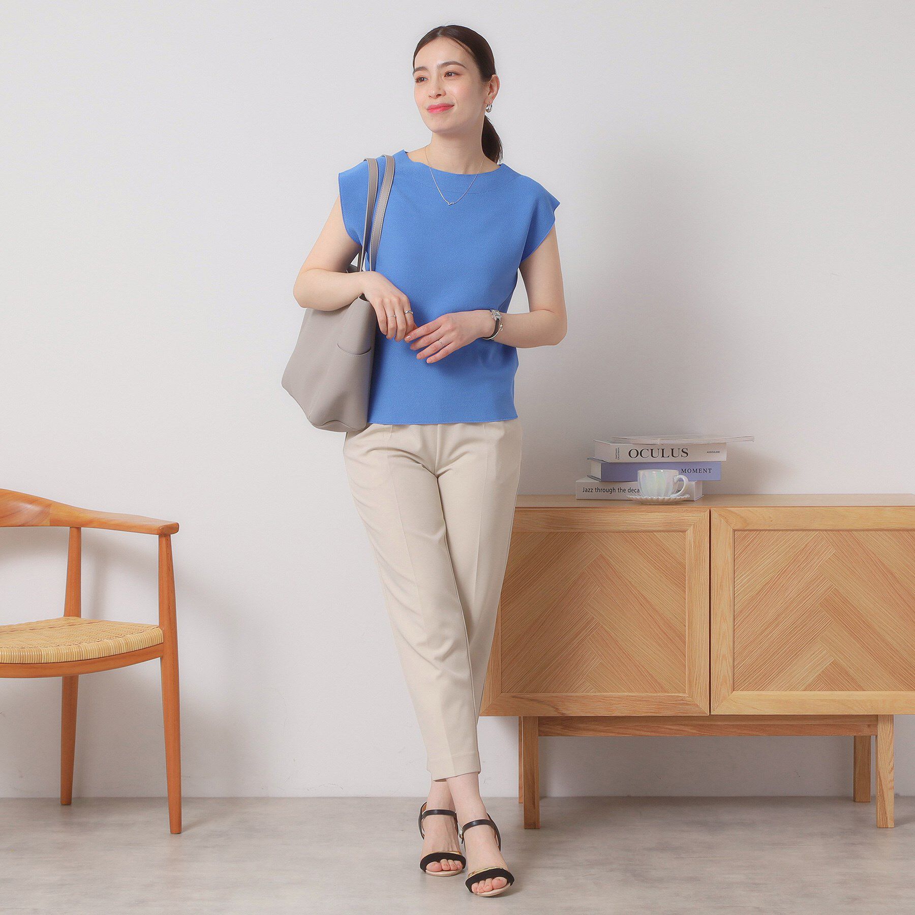 ITS&rsquo;DEMO「【清涼感／洗濯機OK】フレンチスリーブニット」|ニット・セーター|