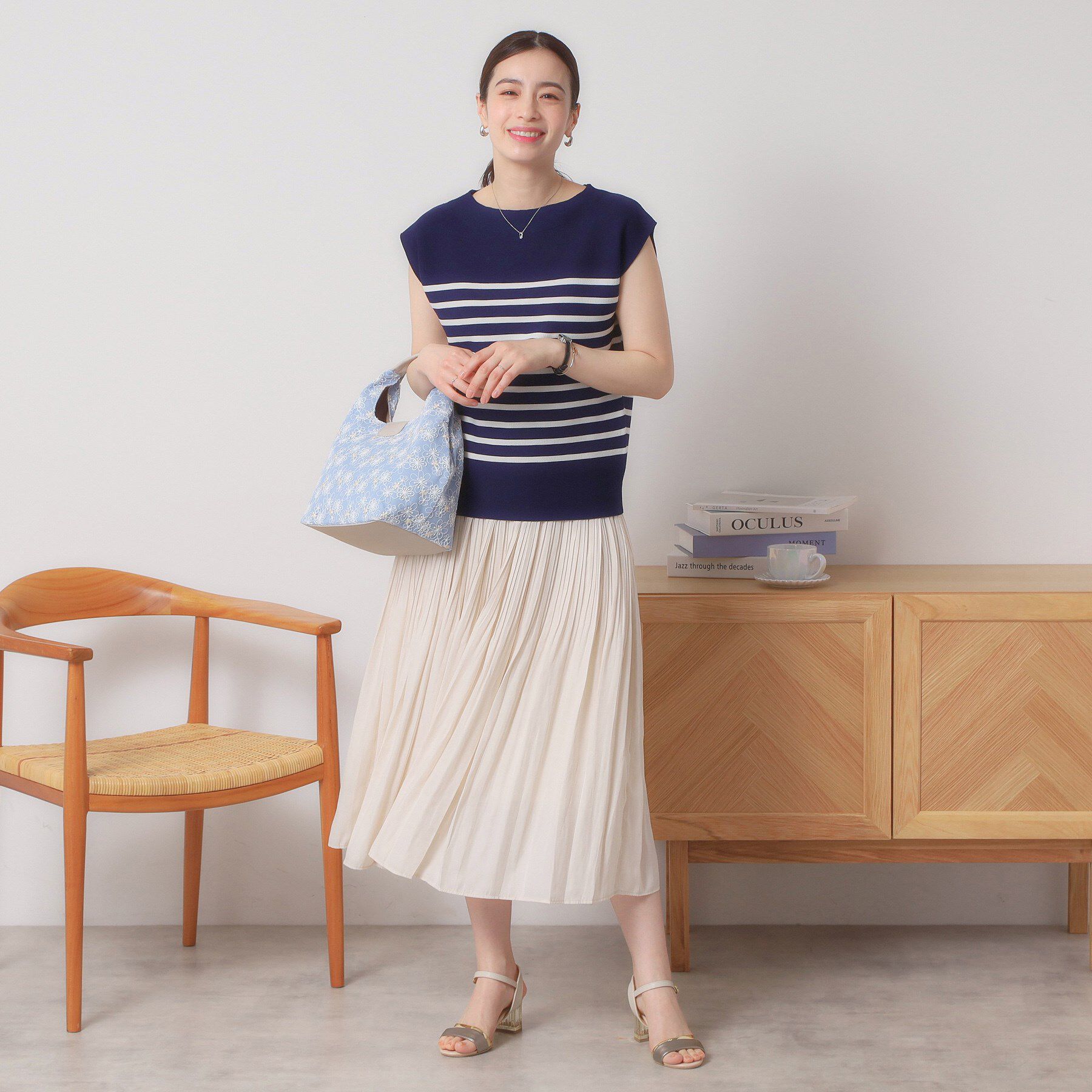 ITS&rsquo;DEMO「【清涼感／洗濯機OK】フレンチスリーブニット」|ニット・セーター|