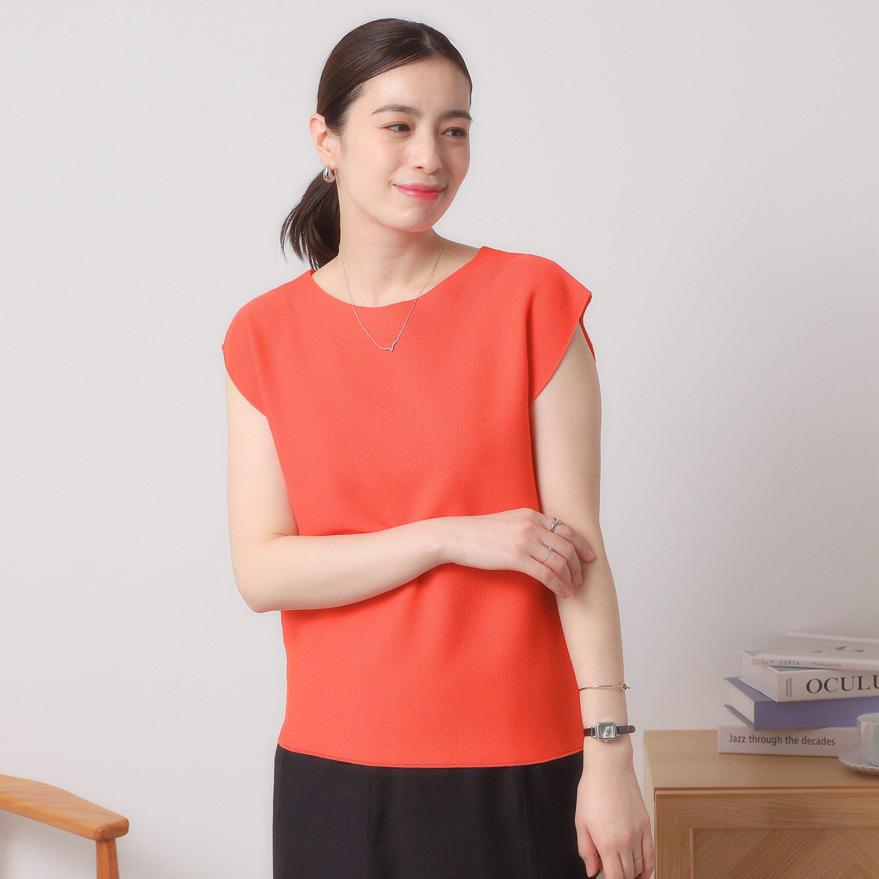 ITS&rsquo;DEMO「【清涼感／洗濯機OK】フレンチスリーブニット」|ニット・セーター|