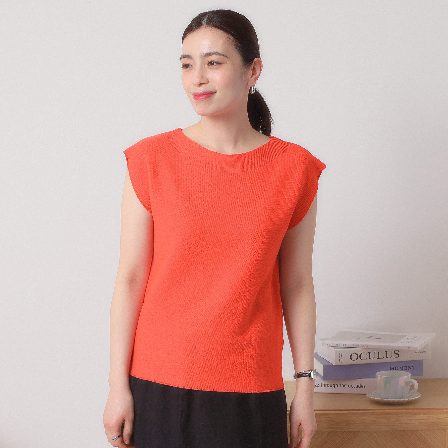 ITS&rsquo;DEMO「【清涼感／洗濯機OK】フレンチスリーブニット」|ニット・セーター|