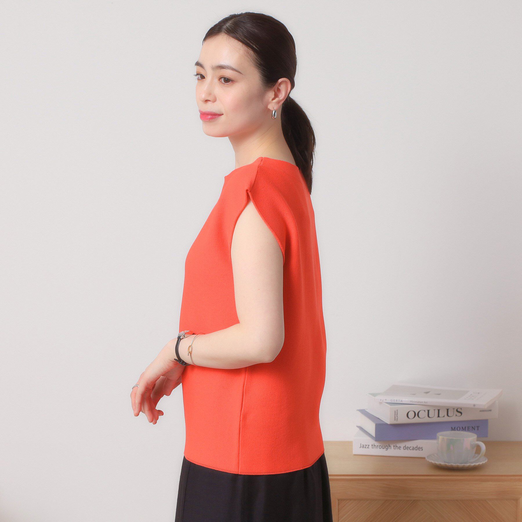 ITS&rsquo;DEMO「【清涼感／洗濯機OK】フレンチスリーブニット」|ニット・セーター|