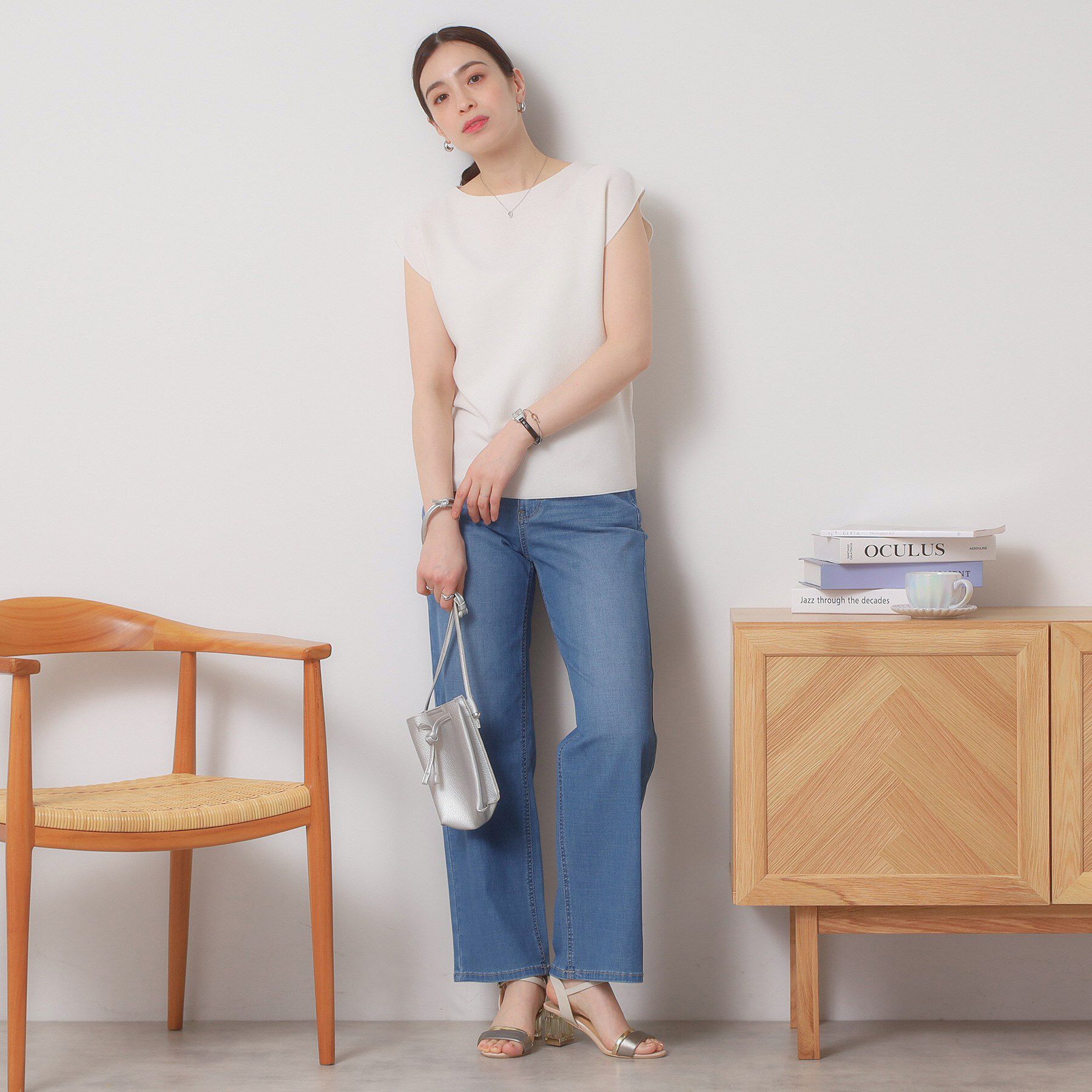 ITS&rsquo;DEMO「【清涼感／洗濯機OK】フレンチスリーブニット」|ニット・セーター|