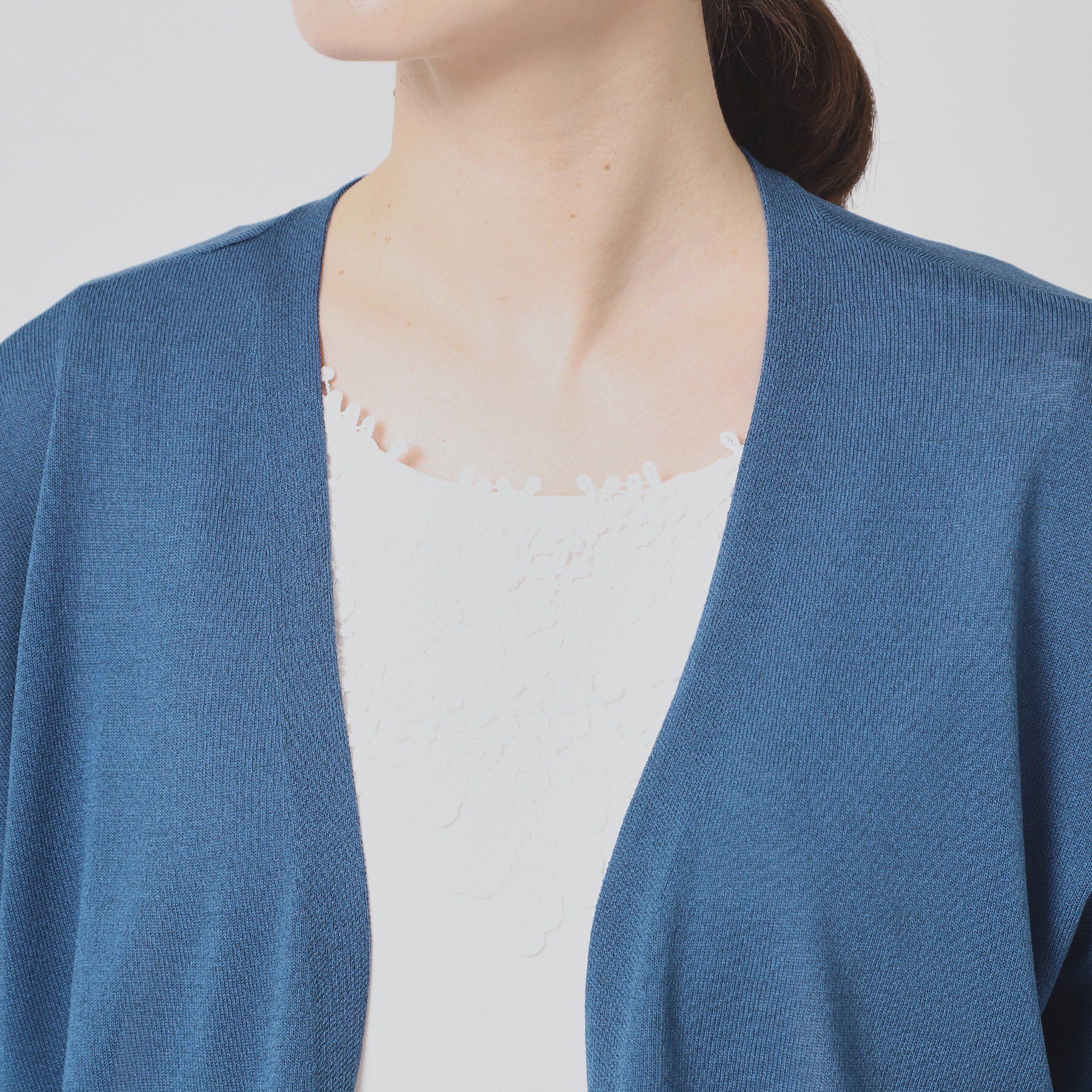 ITS&rsquo;DEMO「【UVケア／接触冷感／毛玉防止／手洗い可】着流しニットカーディガン」|カーディガン|