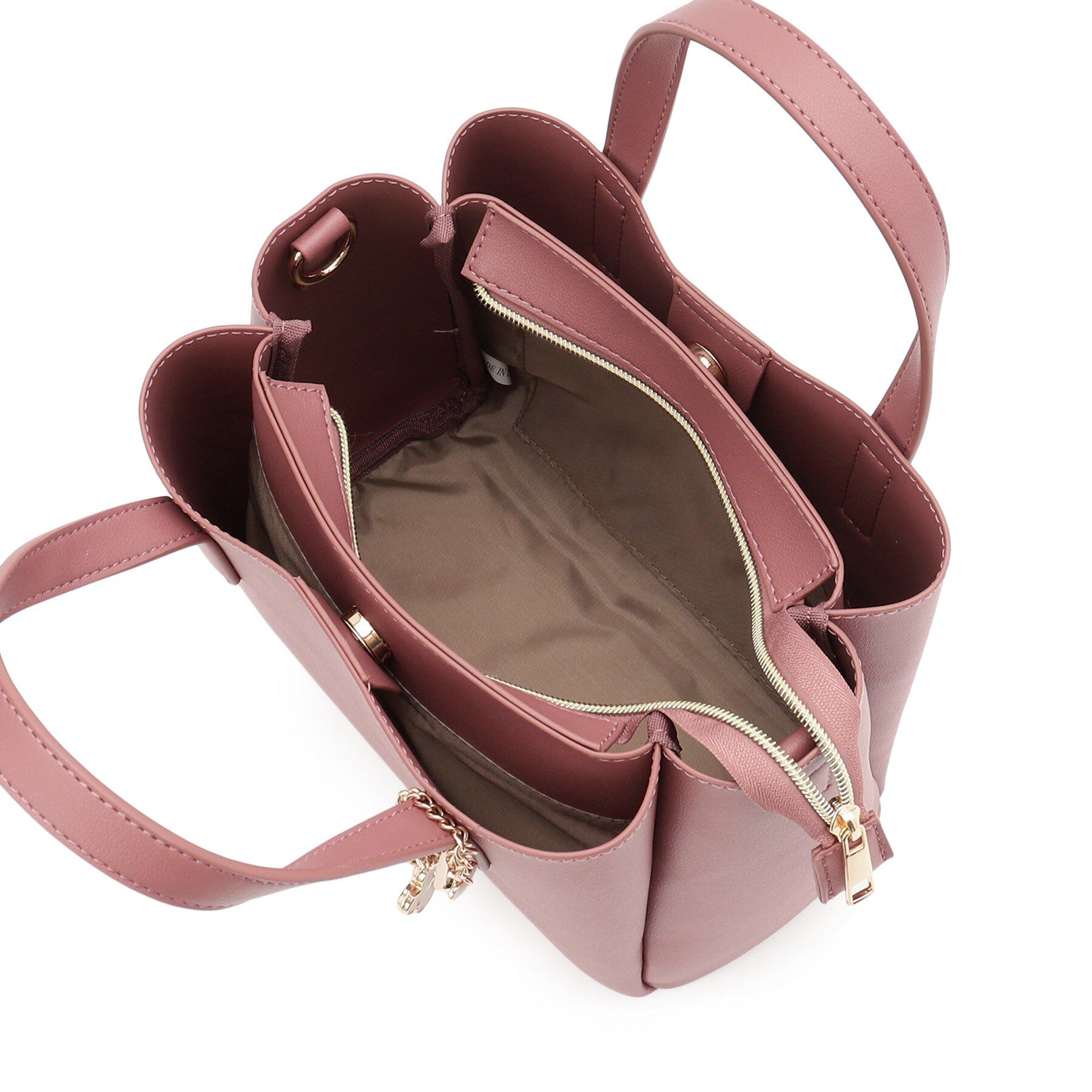 ITS&rsquo;DEMO「チャーム付き2WAYトート」|ハンドバッグ|