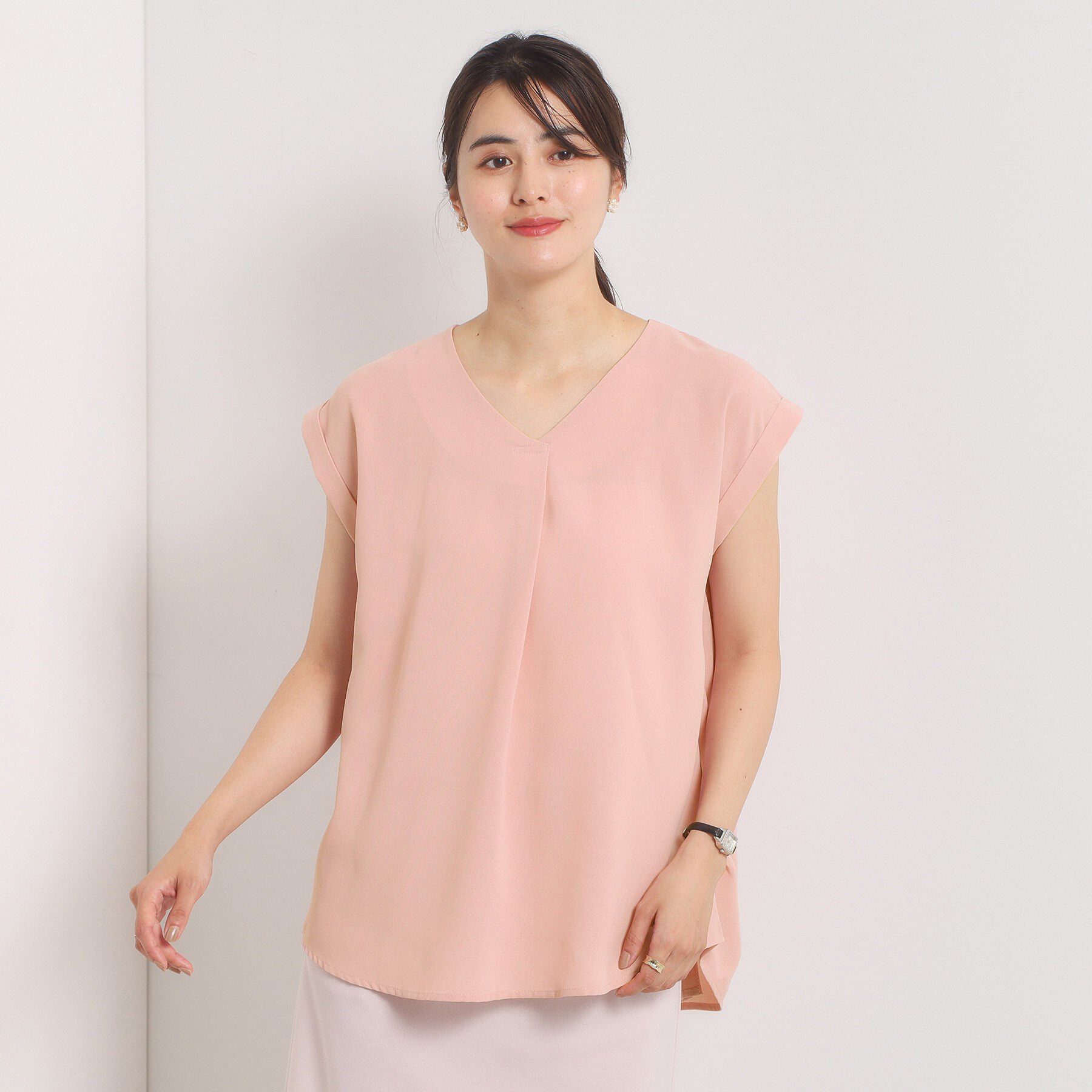 ITS&rsquo;DEMO「【手洗い可】バックプリーツブラウス」|シャツ・ブラウス|