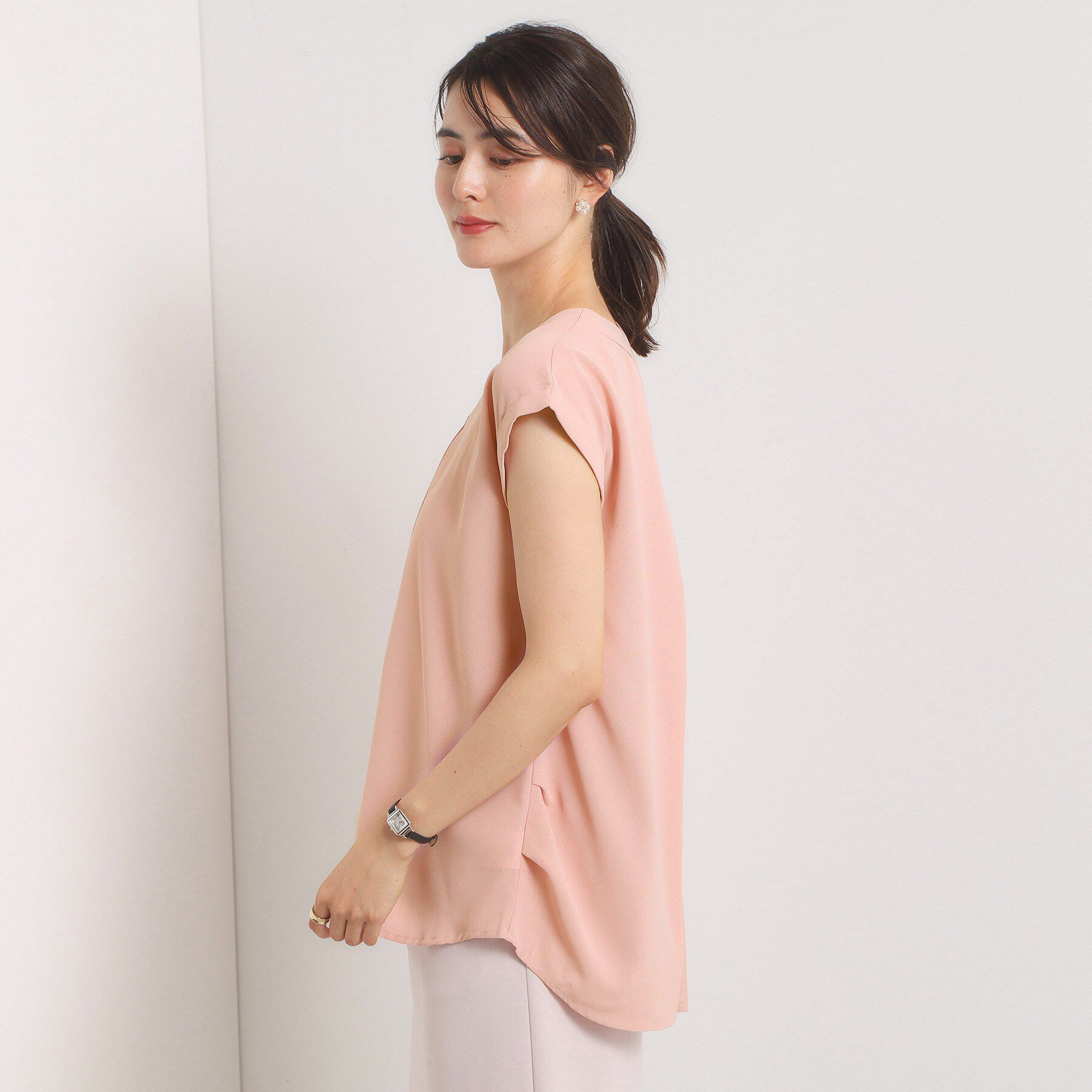 ITS&rsquo;DEMO「【手洗い可】バックプリーツブラウス」|シャツ・ブラウス|