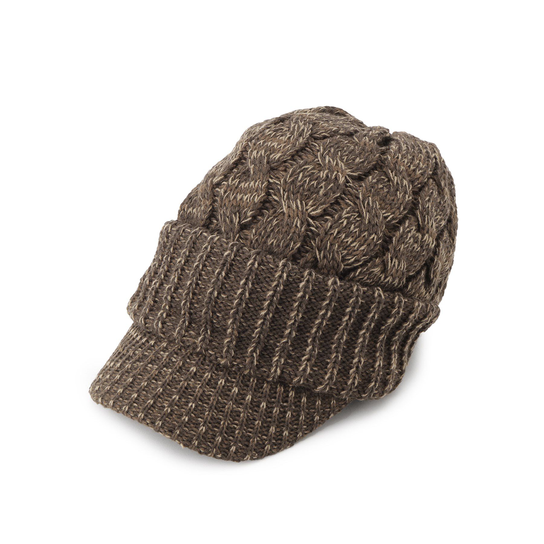 ITS&rsquo;DEMO「MIXジープニット帽」|ニット帽|ブラウン(043)