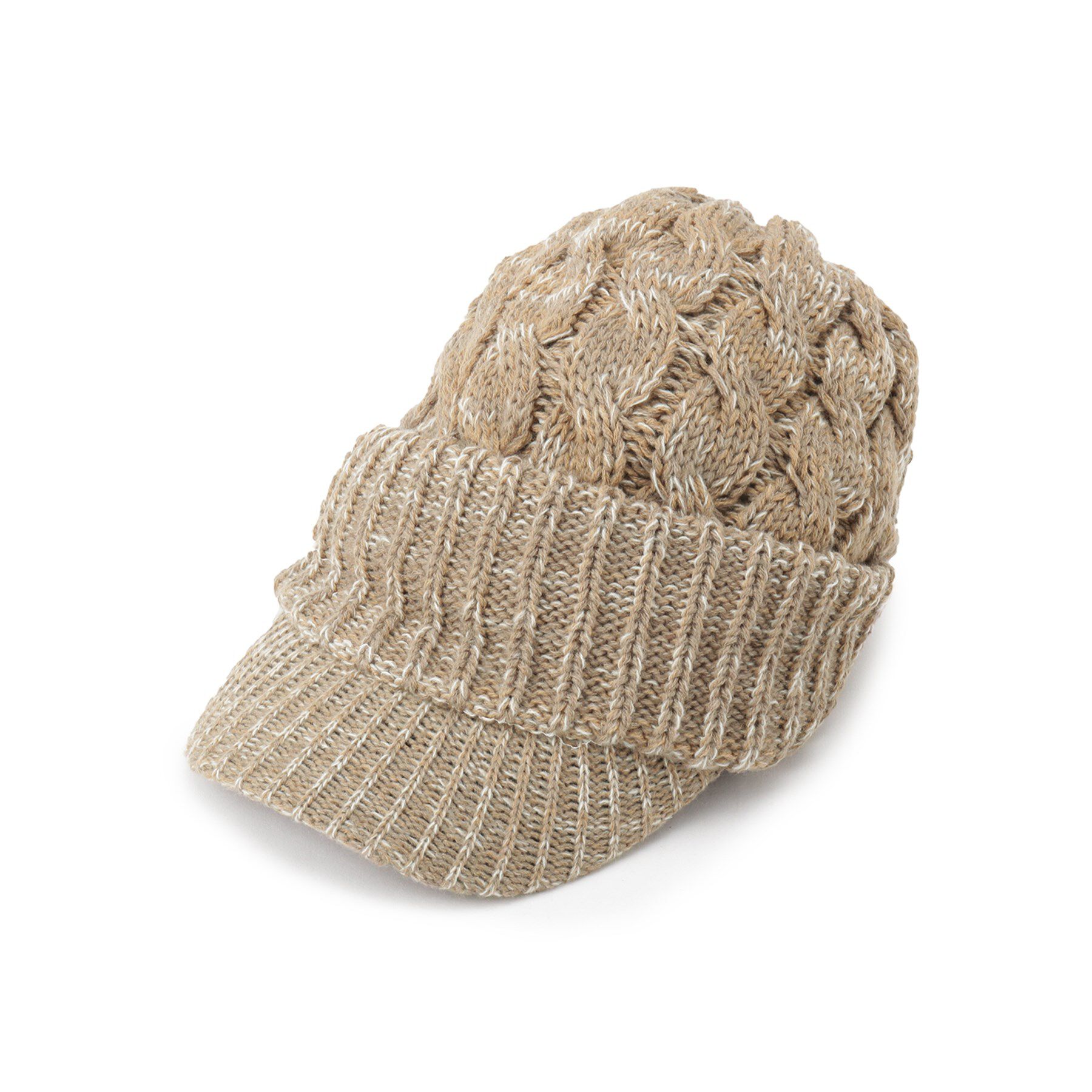 ITS&rsquo;DEMO「MIXジープニット帽」|ニット帽|ベージュ(052)