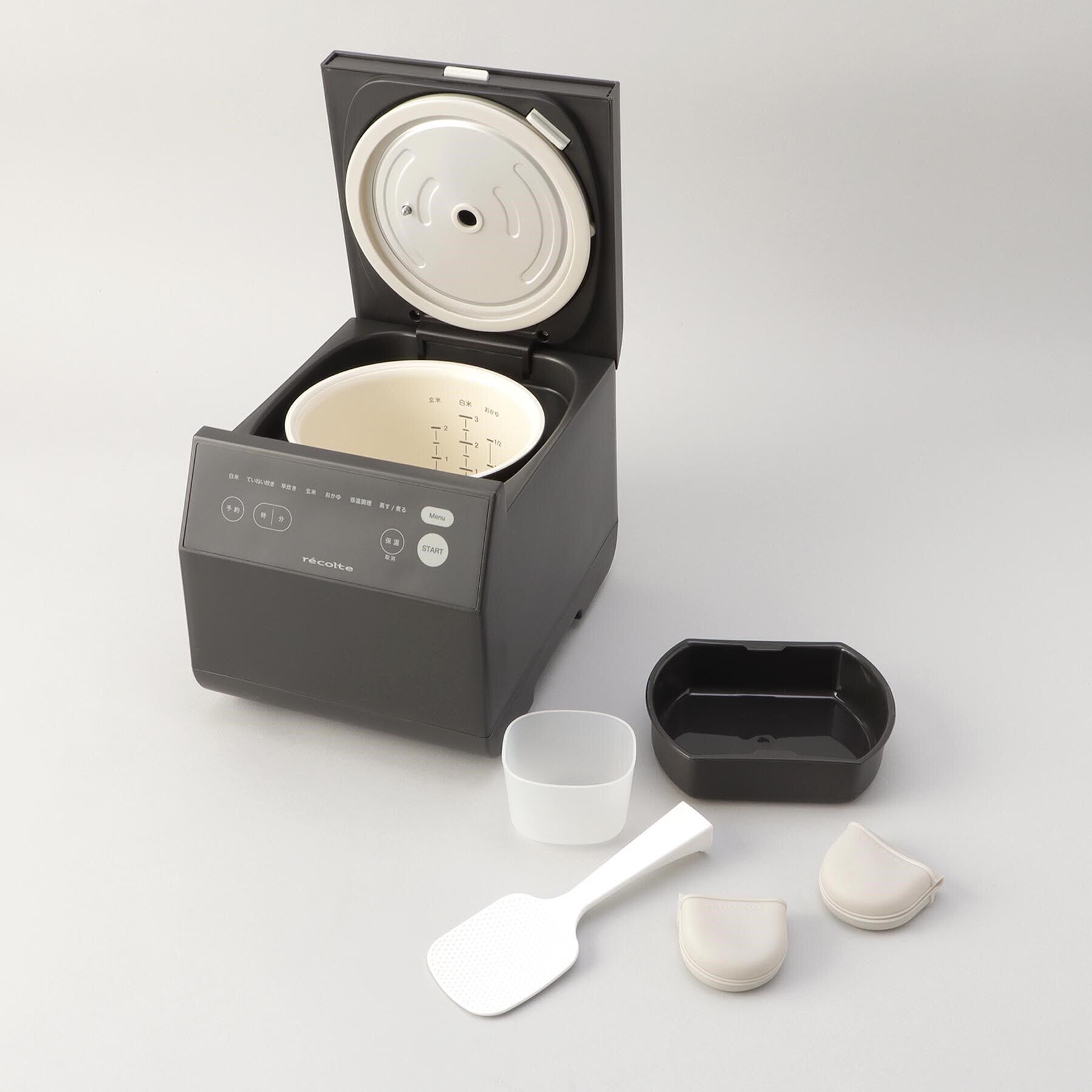 212 KITCHEN STORE「◆クッキングライスクッカー グレー ＜recolte レコルト＞」|食器・キッチングッズ|