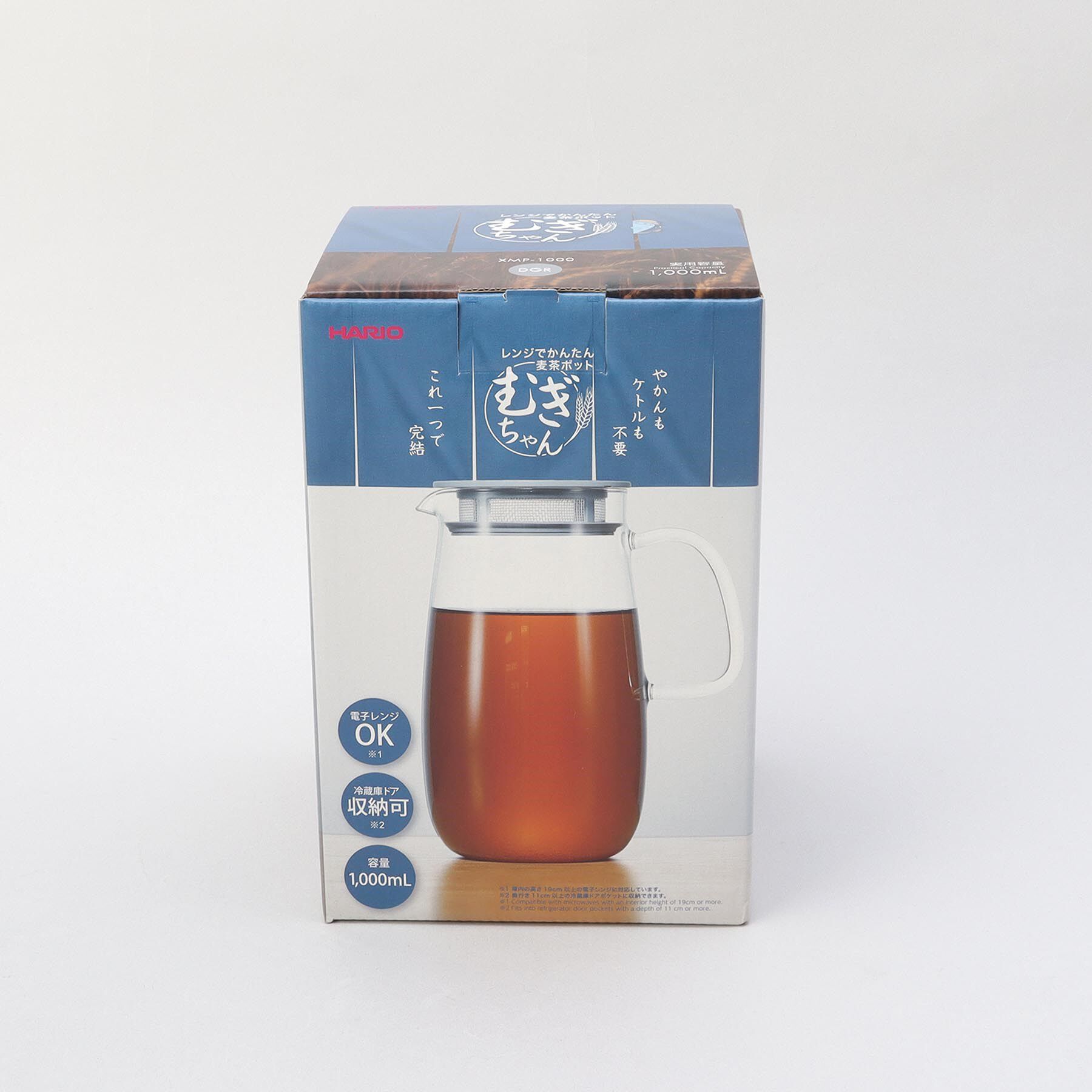 212 KITCHEN STORE「レンジでかんたん麦茶ポットむぎちゃん GY ＜HARIO  ハリオ＞」|グラス・マグカップ|