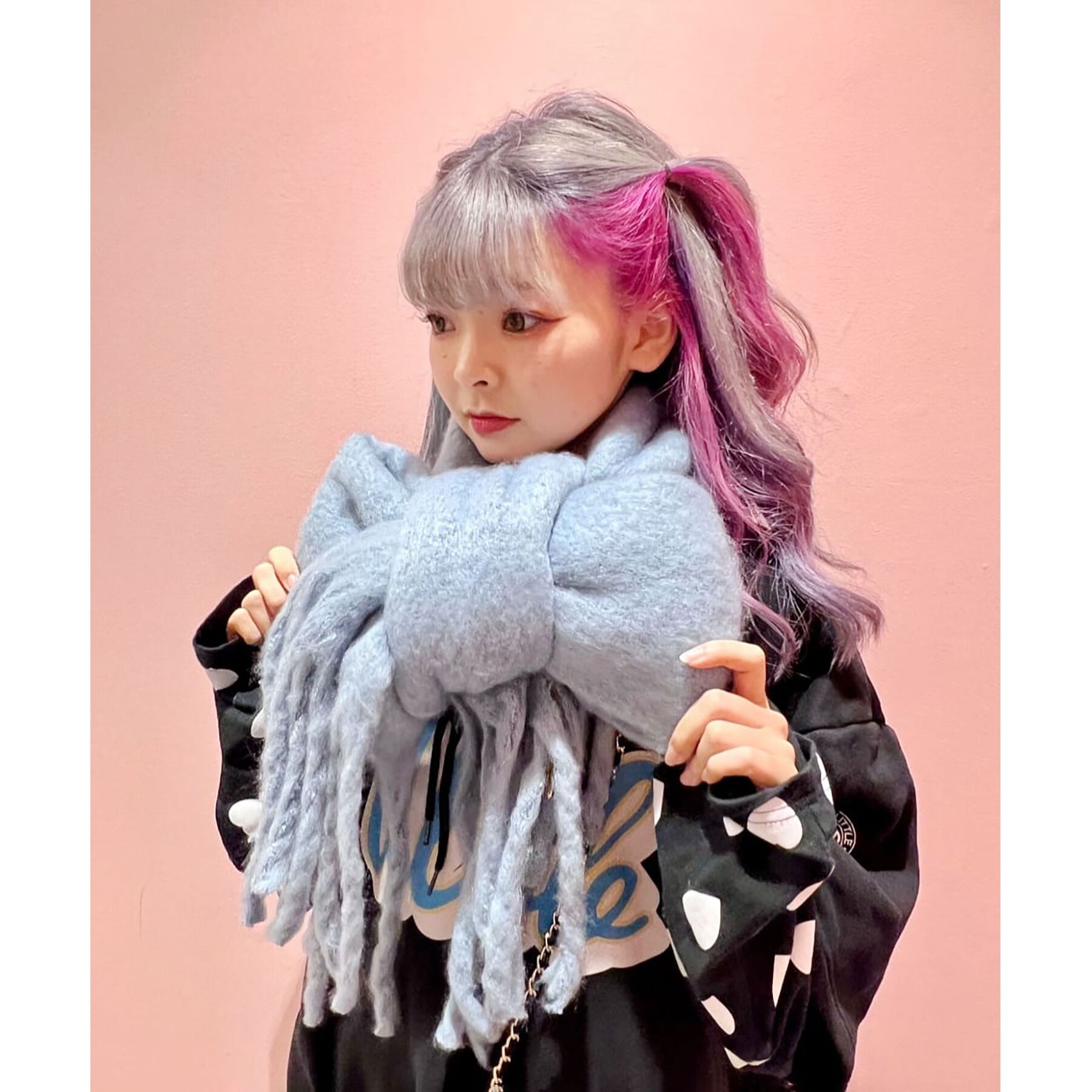 Ober Tashe「アレンジしやすい250cm カラフルボリュームストールマフラー　累計販売約5000枚【防寒／マフラー」|ストール|