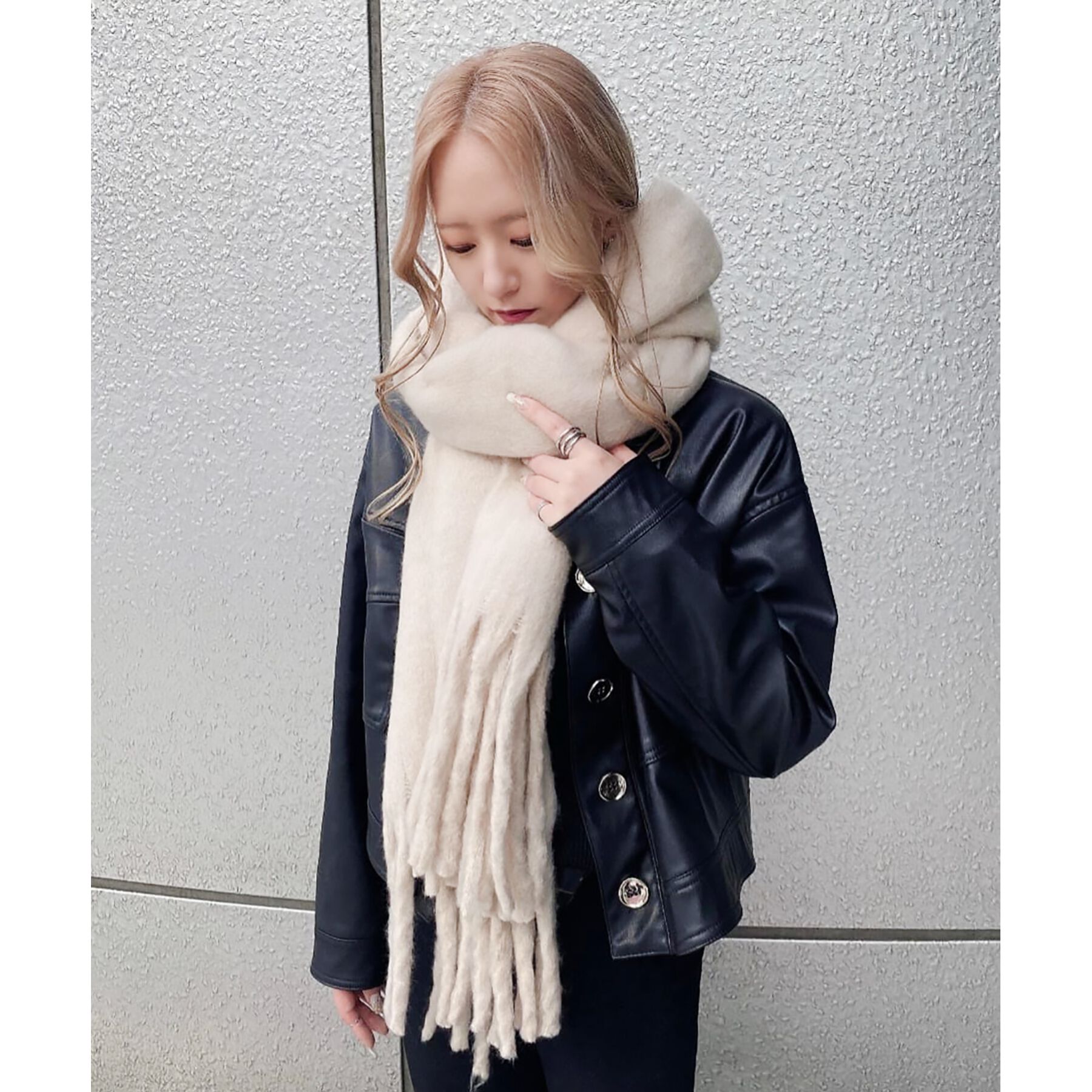 Ober Tashe「アレンジしやすい250cm カラフルボリュームストールマフラー　累計販売約5000枚【防寒／マフラー」|ストール|