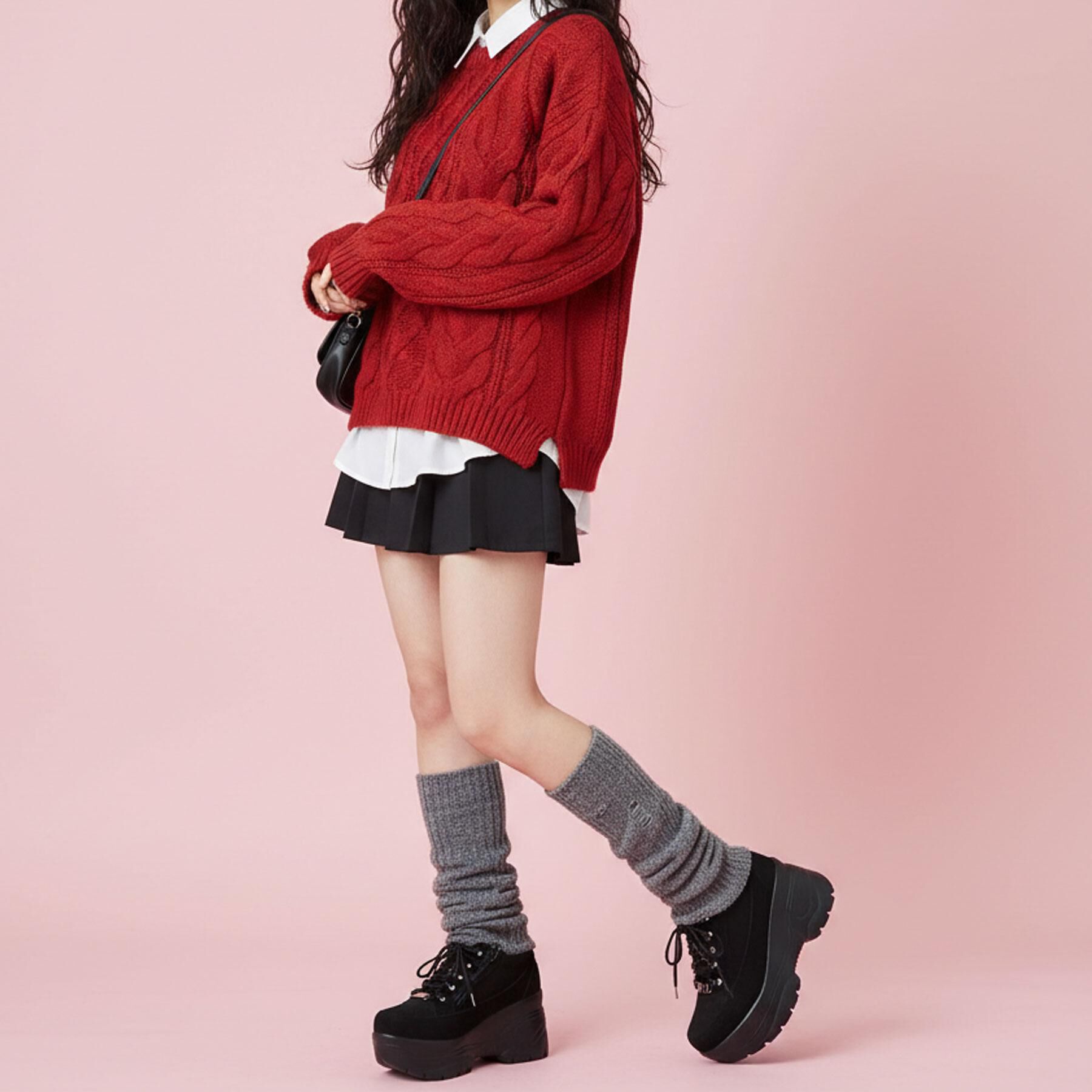 csT&P「＼脱ぎ履きしやすい／ファスナー付厚底スニーカー」|スニーカー|