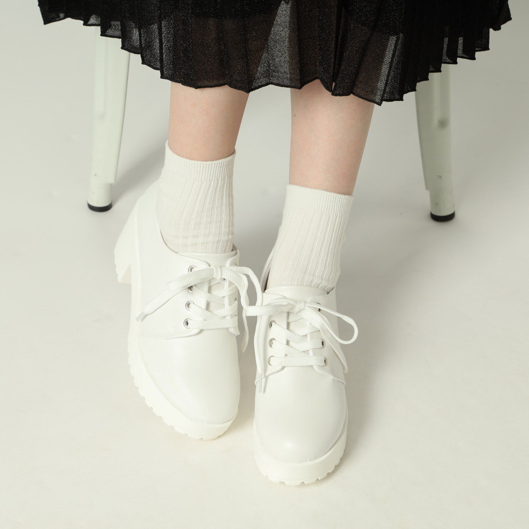 csT&P「厚底レースアップパンプス」|パンプス|