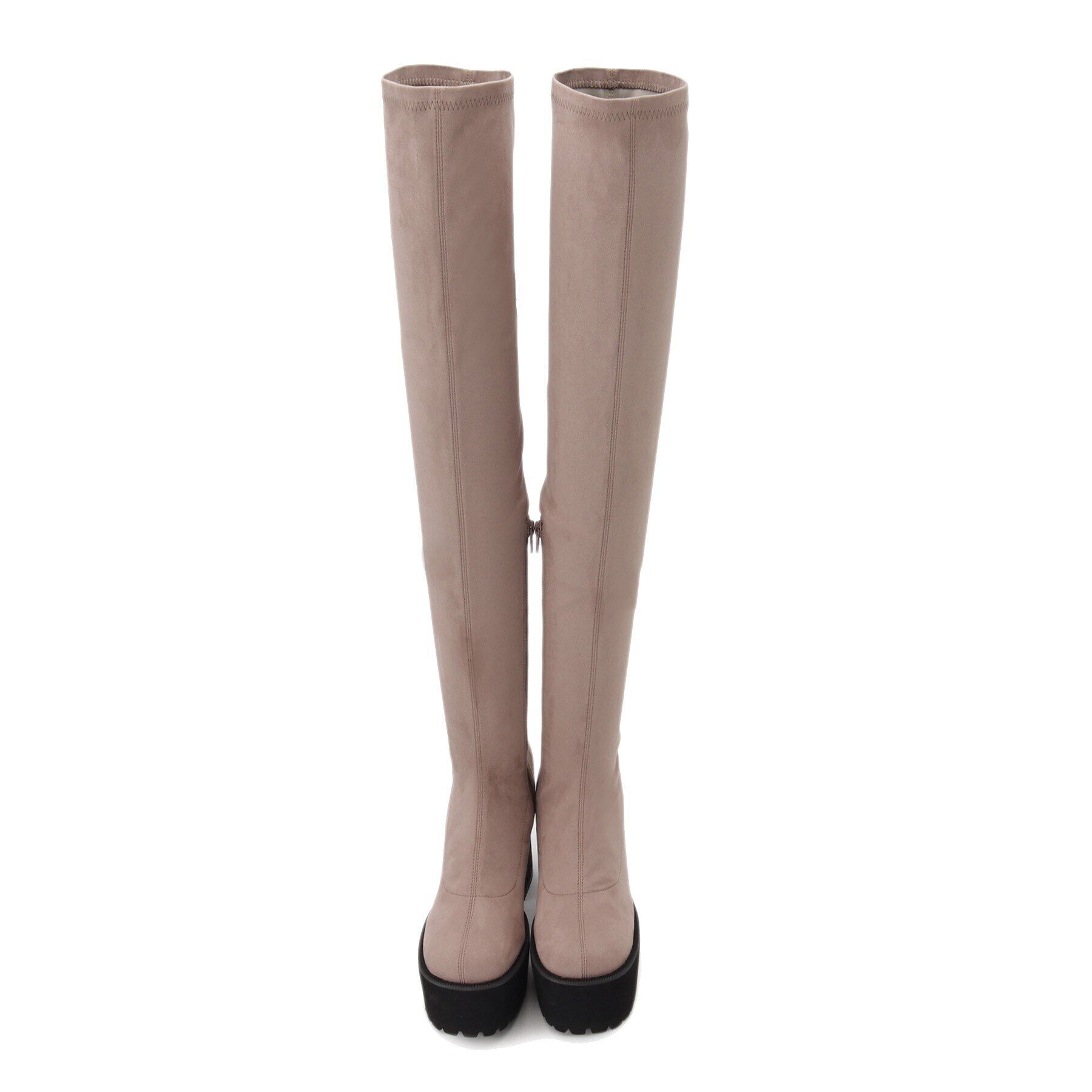 ESPERANZA「スクエアトゥ厚底ニーハイブーツ」|ショートブーツ|