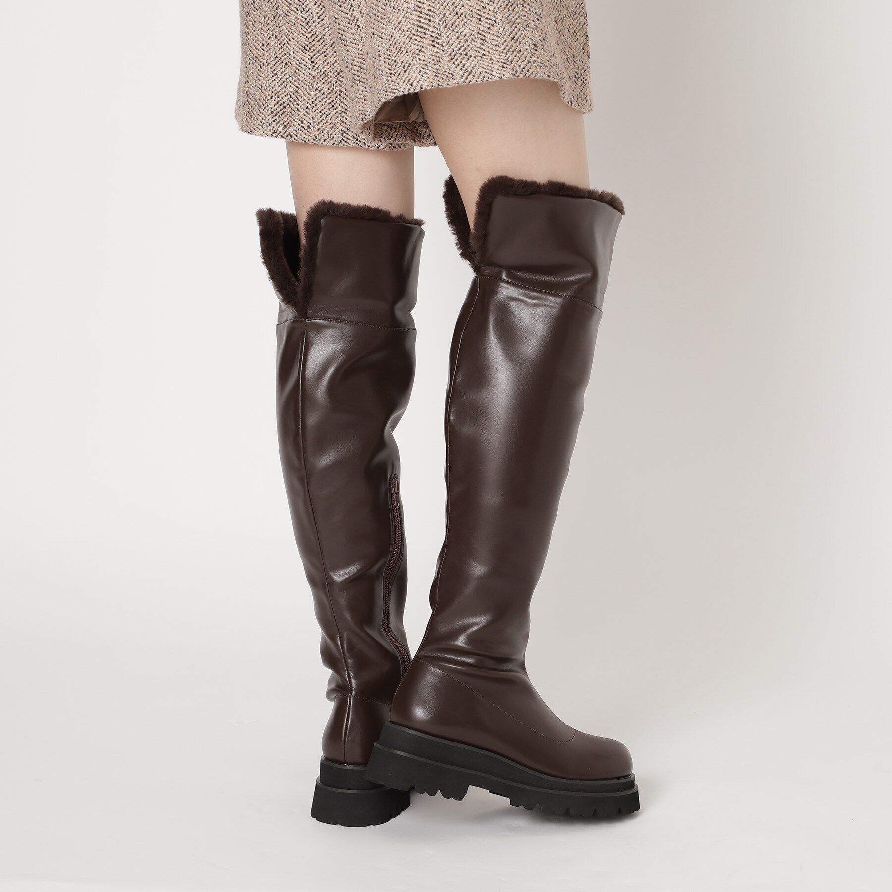 ESPERANZA「タンクソール2WAYボアロングブーツ」|ショートブーツ|