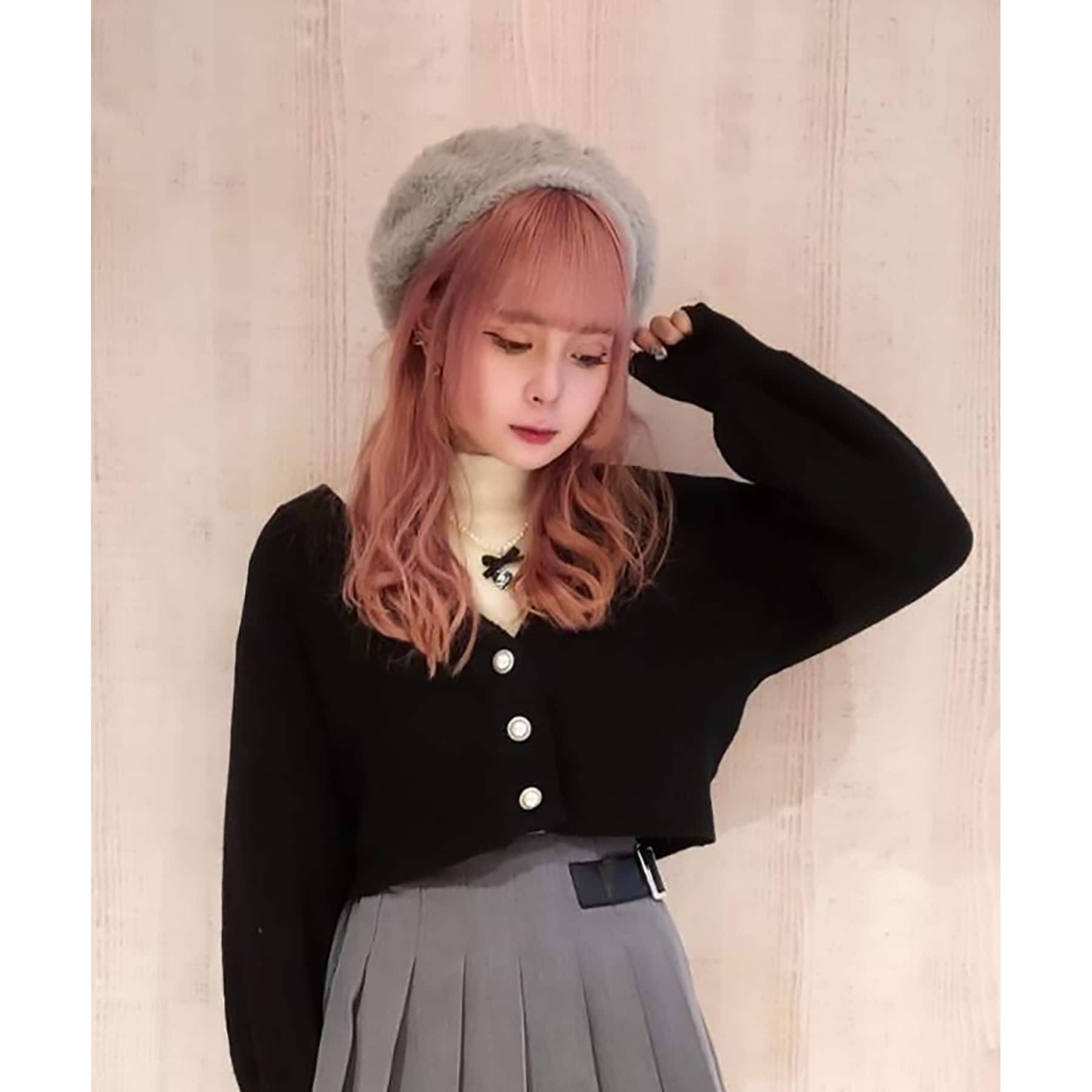 Grandedge「ラメ入シャギーベレー」|ハンチング・ベレー帽|