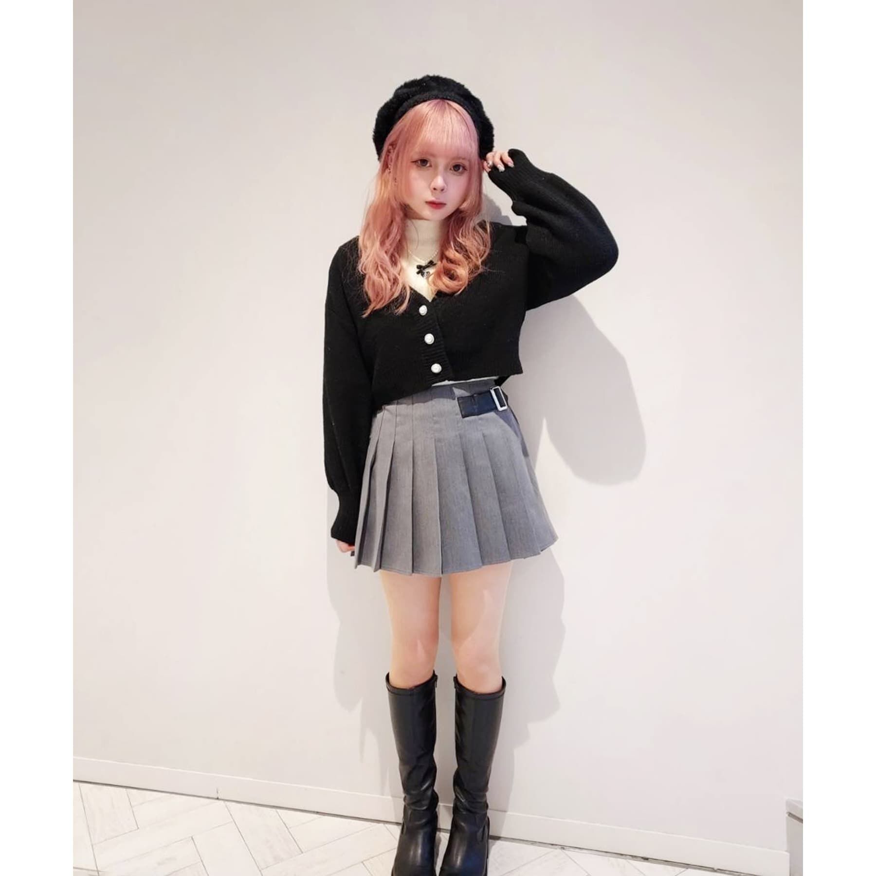 Grandedge「ラメ入シャギーベレー」|ハンチング・ベレー帽|