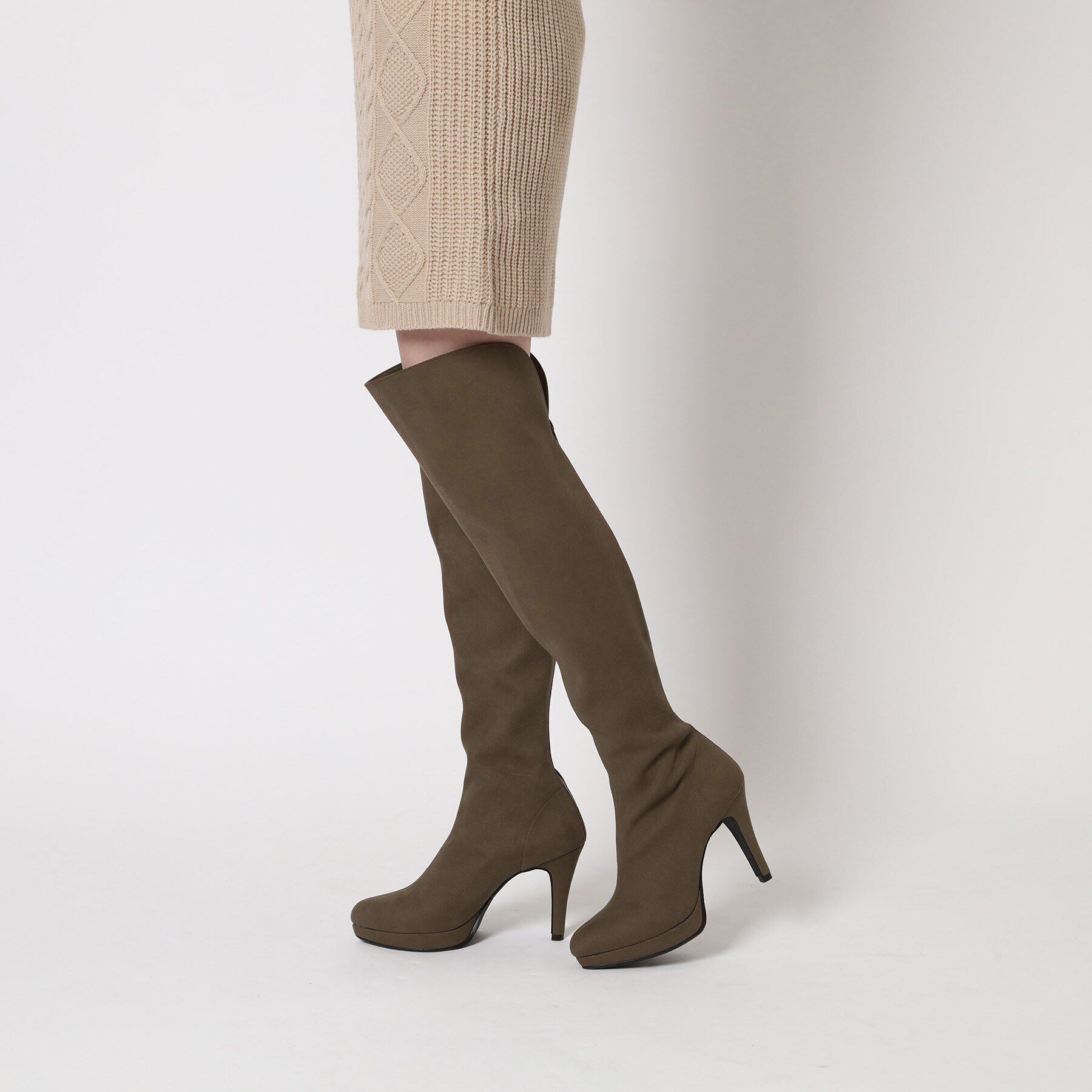 ESPERANZA「プラットフォームニーハイロングブーツ」|ショートブーツ|