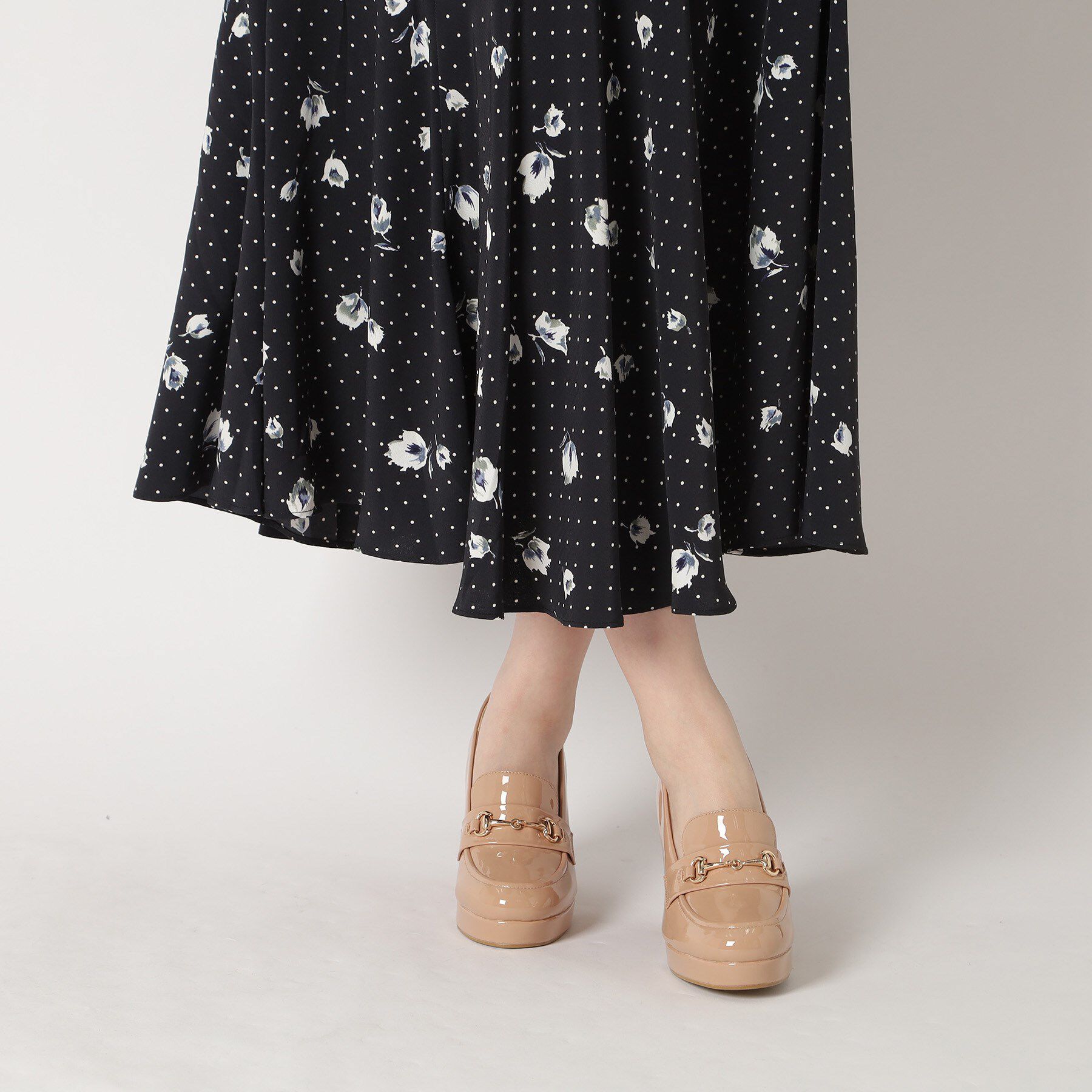 ESPERANZA「厚底ヒールアップローファー 24SS」|パンプス|