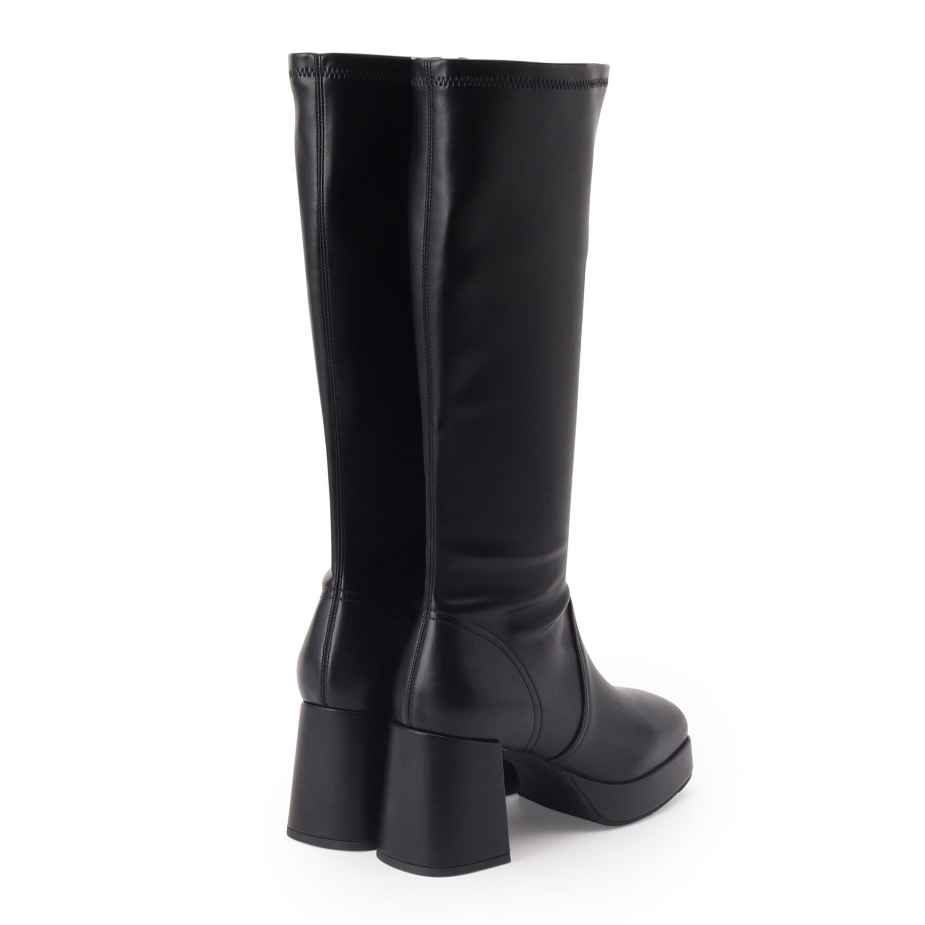 ESPERANZA「スクエアトゥ厚底ロングブーツ」|ショートブーツ|