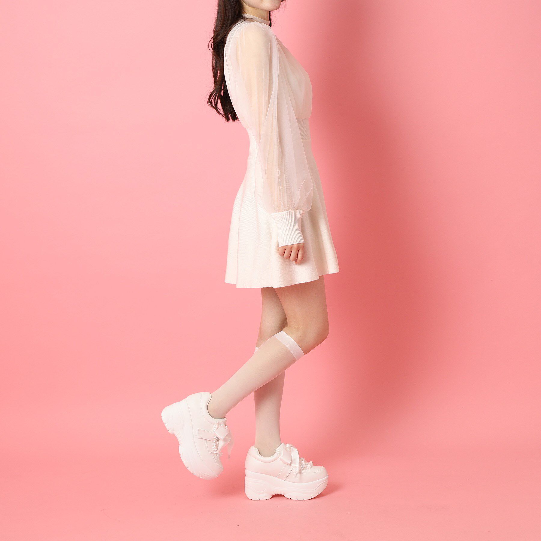 csT&P「厚底キラキラストーン付スニーカー」|スニーカー|