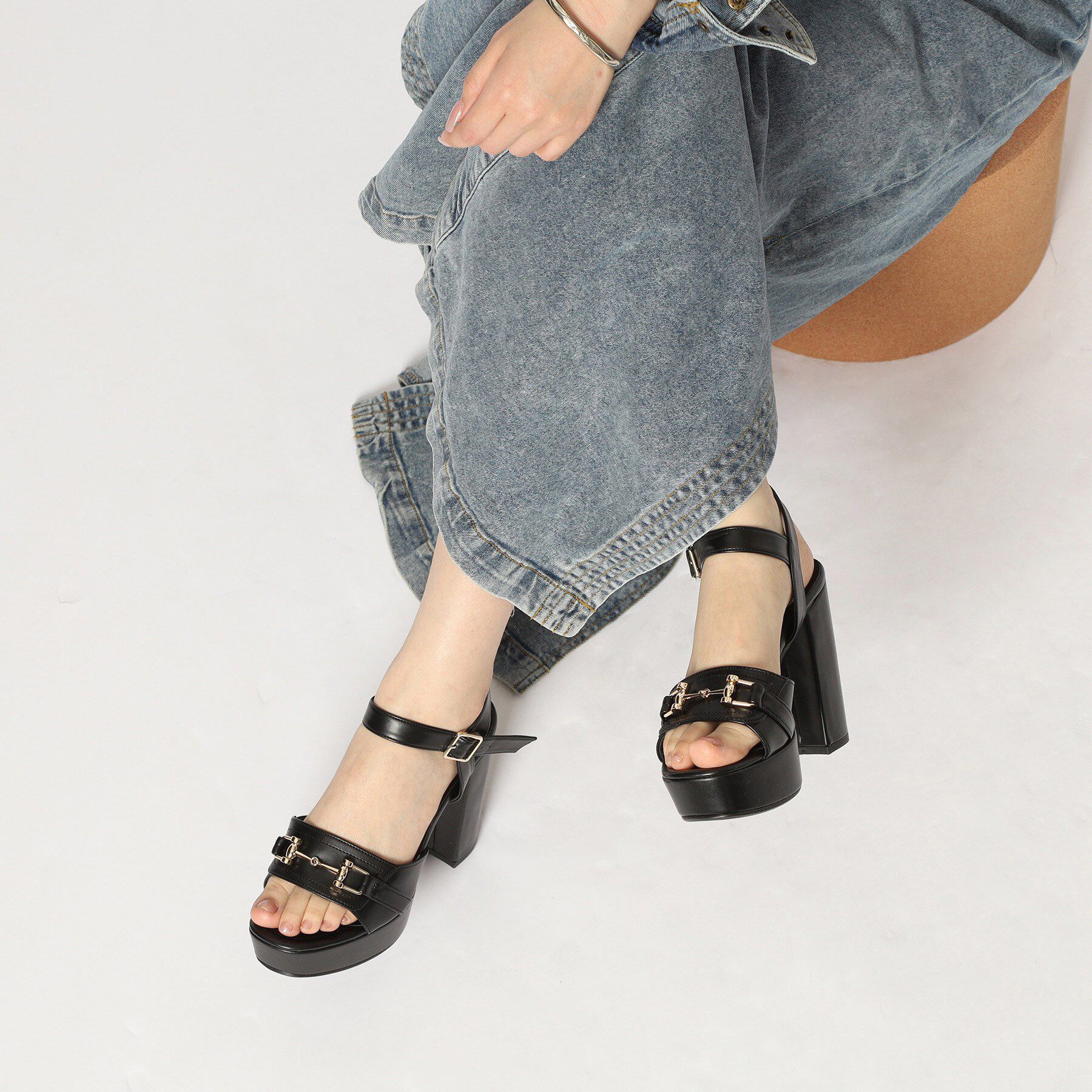 ESPERANZA「アッパービット厚底ヒールサンダル」|サンダル|