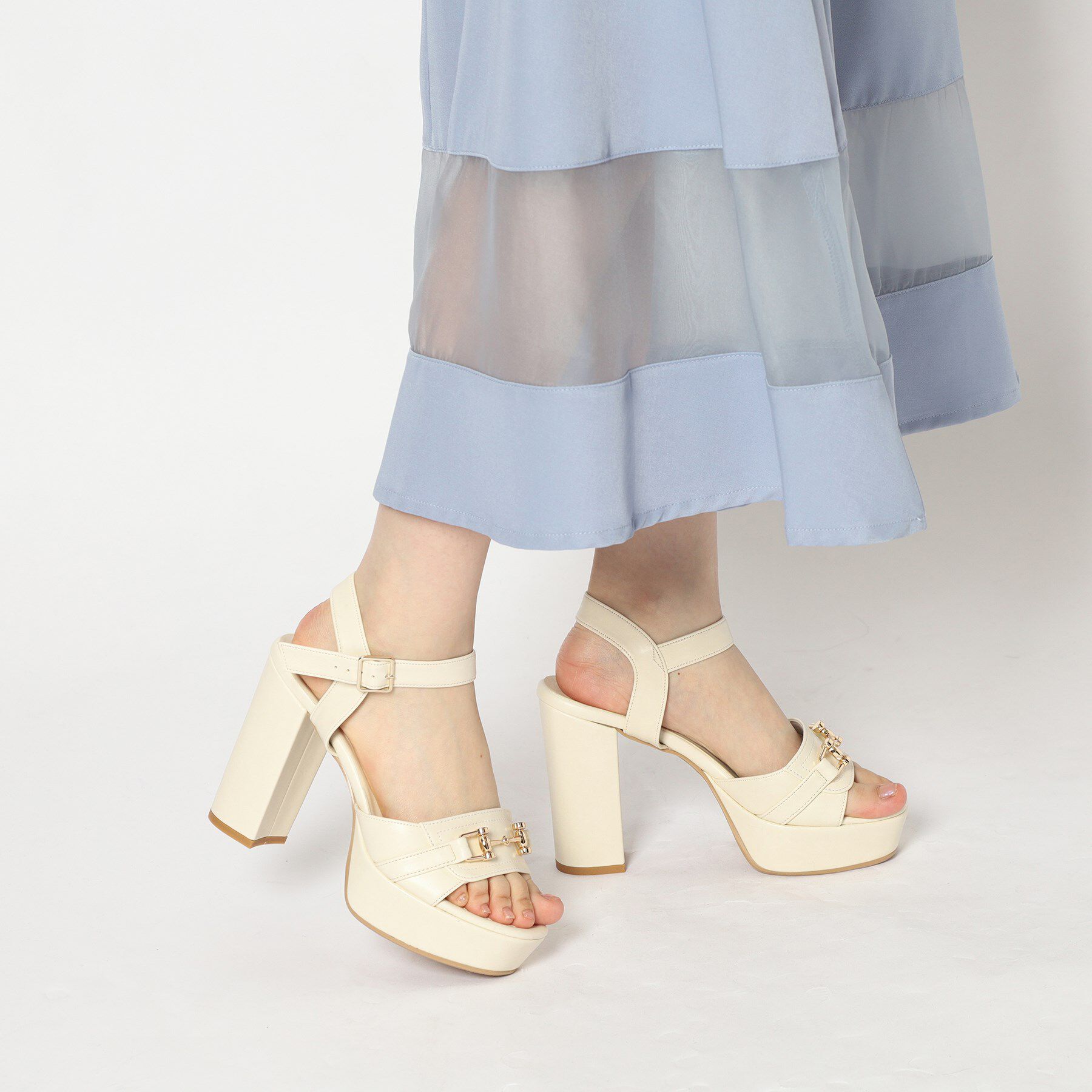 ESPERANZA「アッパービット厚底ヒールサンダル」|サンダル|