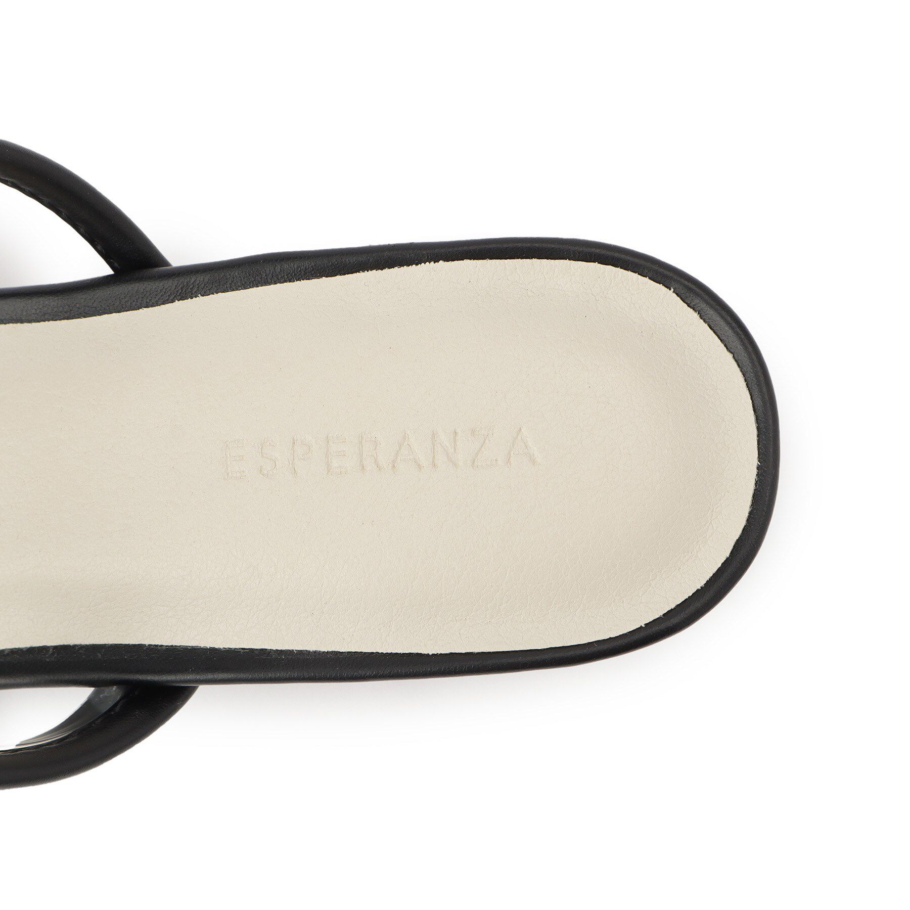 ESPERANZA「ゴールドラインプレートヒールミュール」|サンダル|