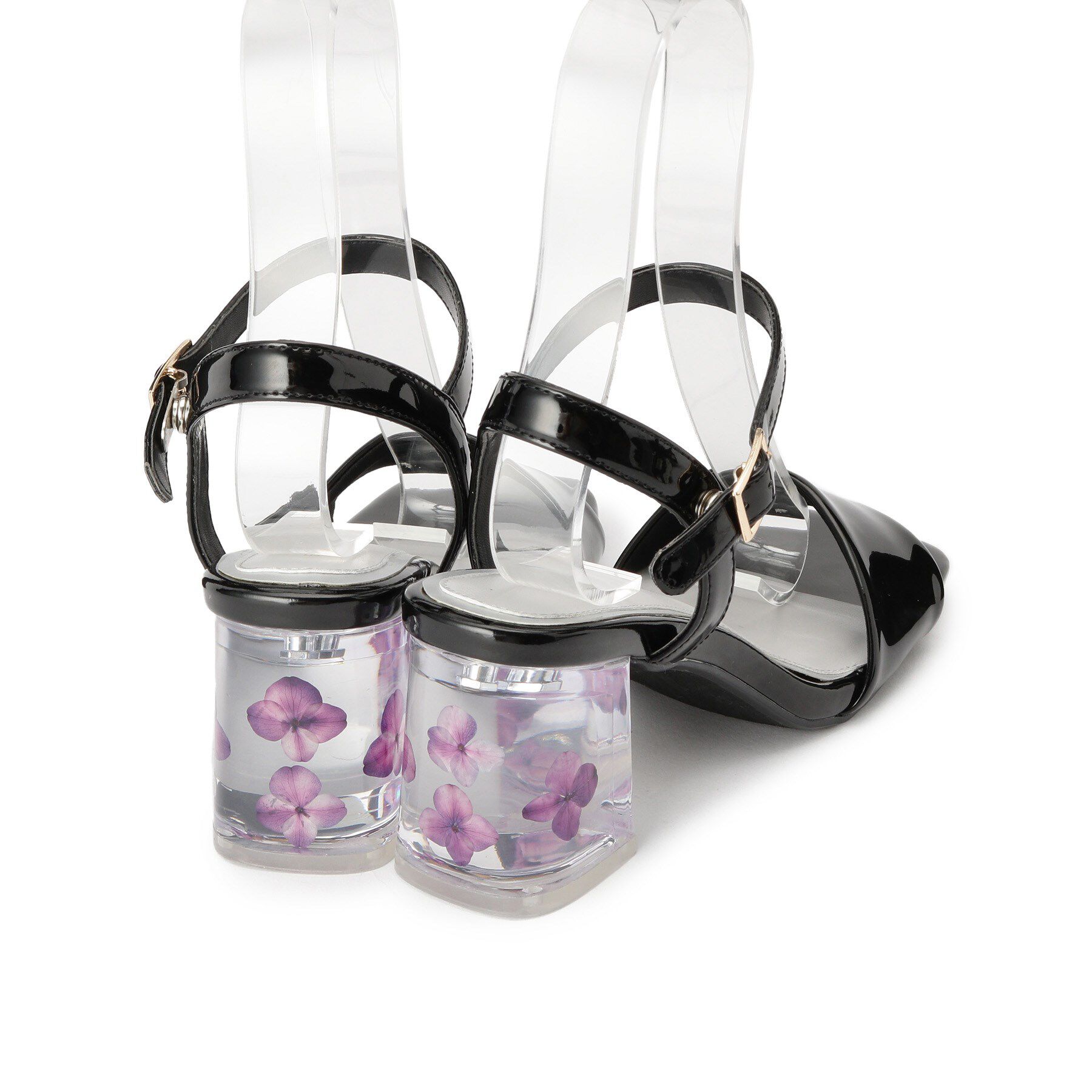 ESPERANZA「フラワークリアヒールサンダル」|サンダル|