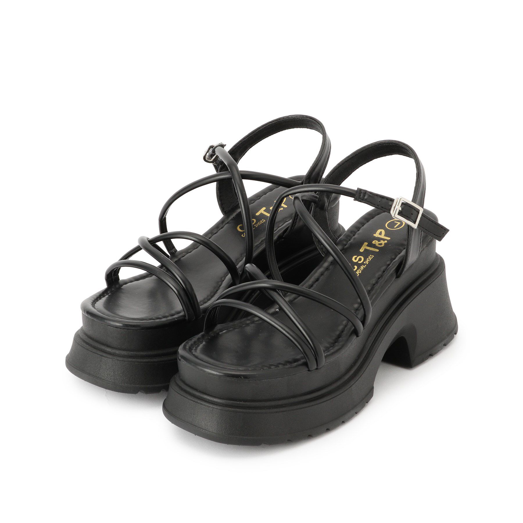 csT&P「クロスサンダル」|サンダル|ブラック(019)