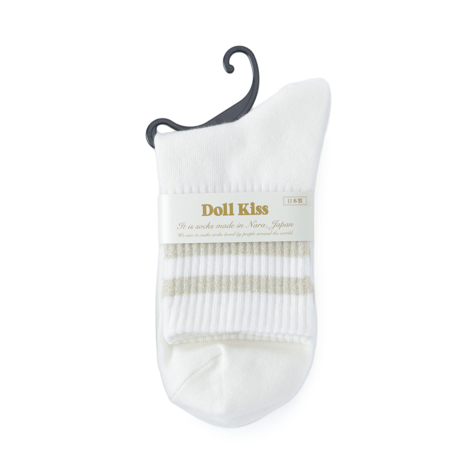 Doll Kiss「ラインソックス」|ソックス|アイボリー(904)
