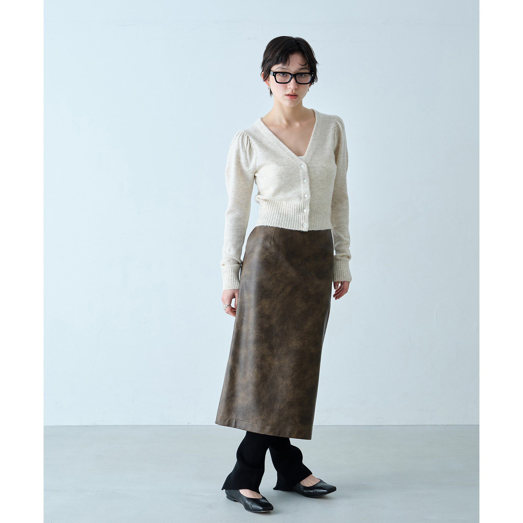 CODE A「M cloudy puff cardigan」|カーディガン|