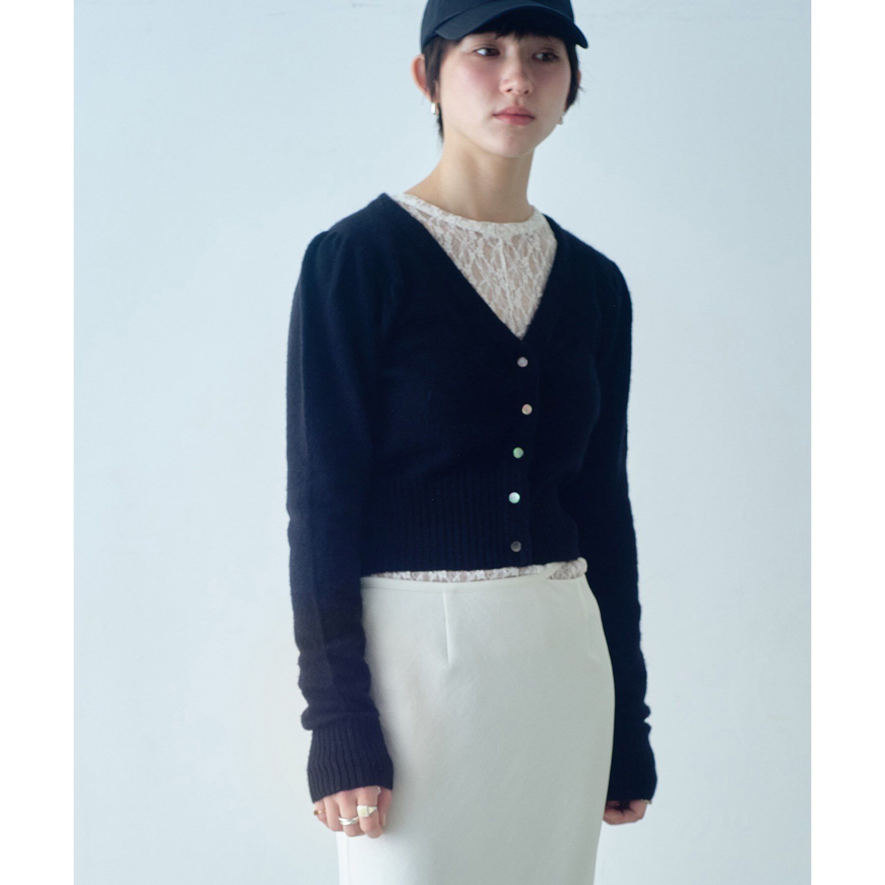 CODE A「M cloudy puff cardigan」|カーディガン|