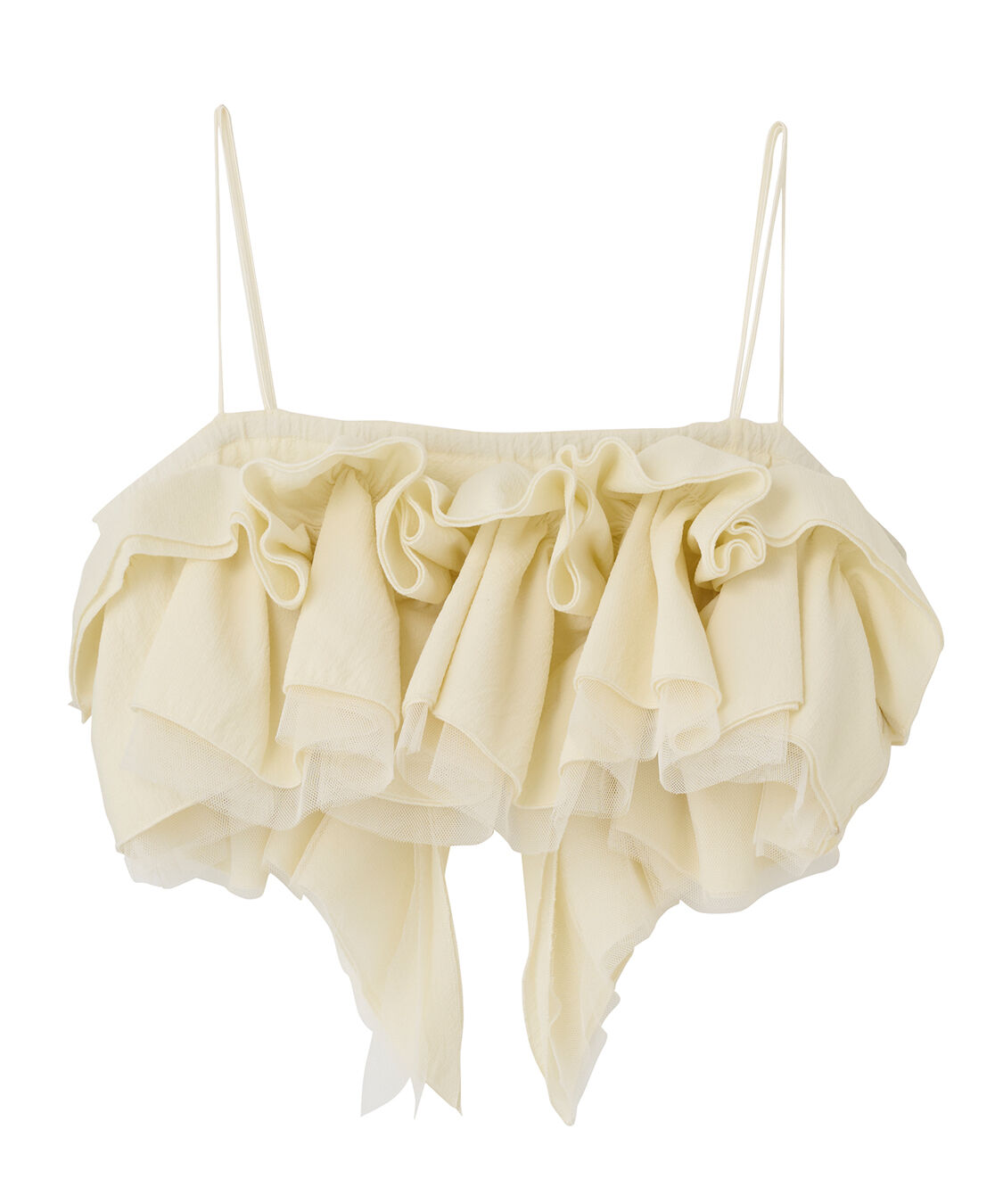 COCO DEAL「フリルビスチェレイヤードリブニット」|ニット・セーター|