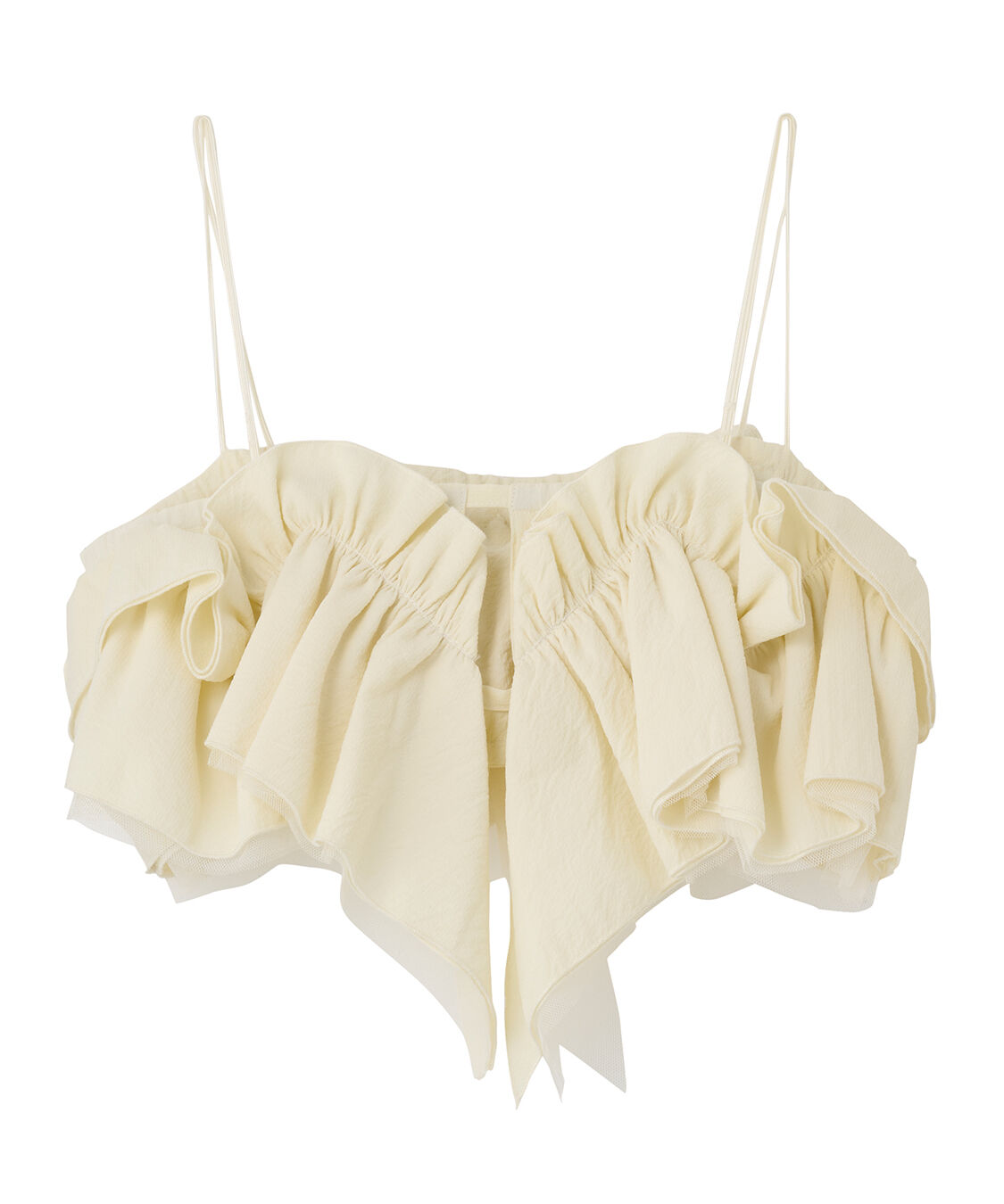 COCO DEAL「フリルビスチェレイヤードリブニット」|ニット・セーター|