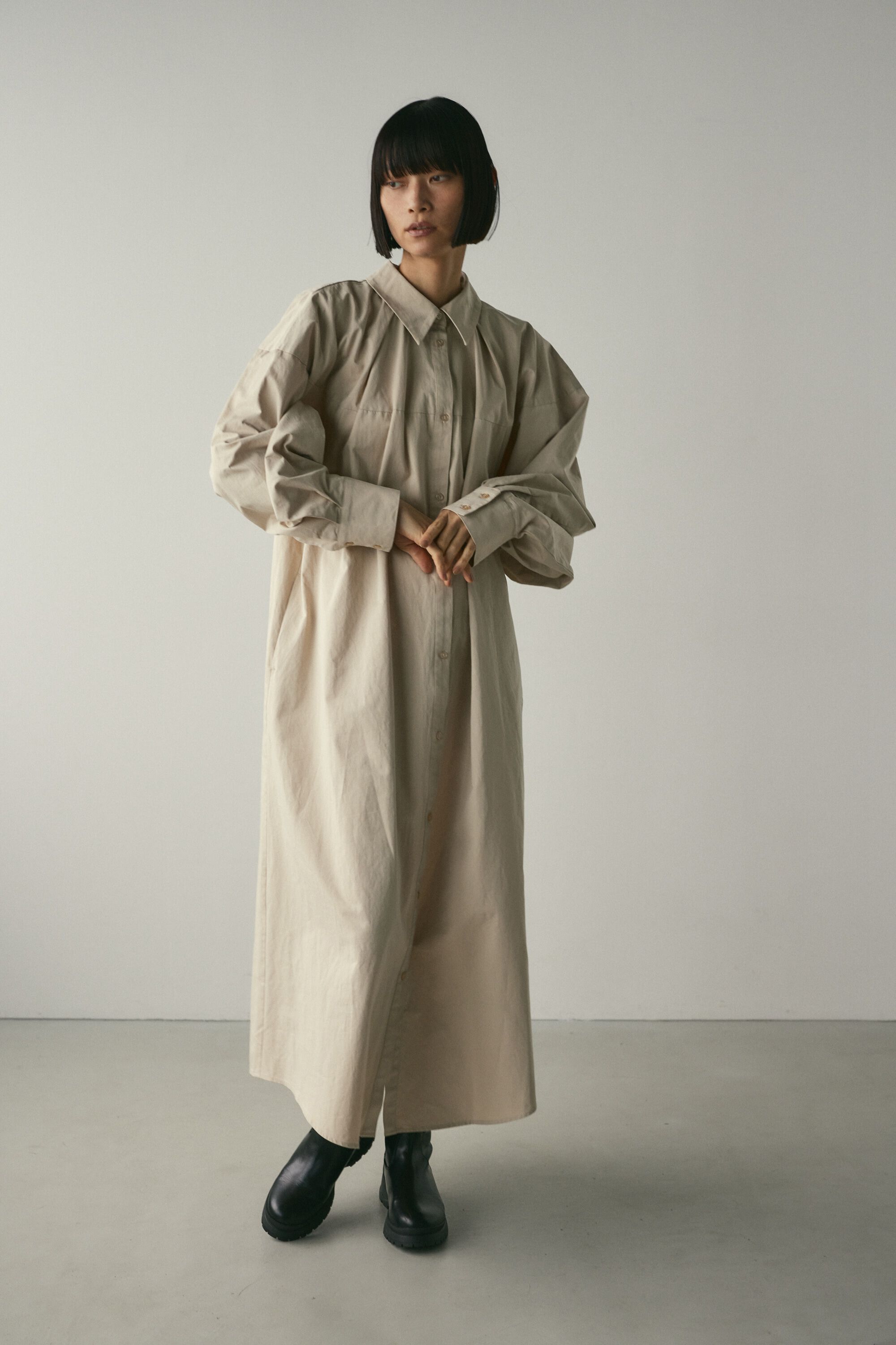 STYLEMIXER「スイッチングシャツワンピース」|ワンピース|